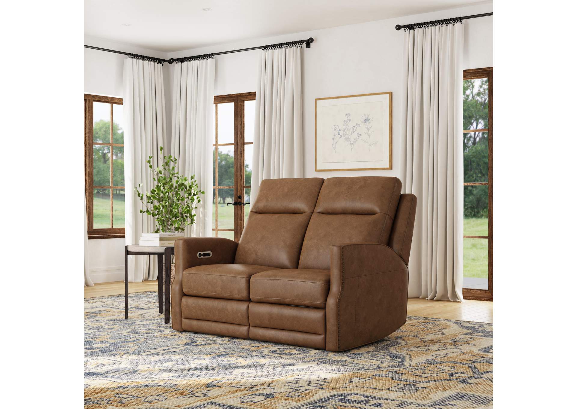 Maxwell Power Reclining Loveseat with Power Headrests and Lumbar image 5