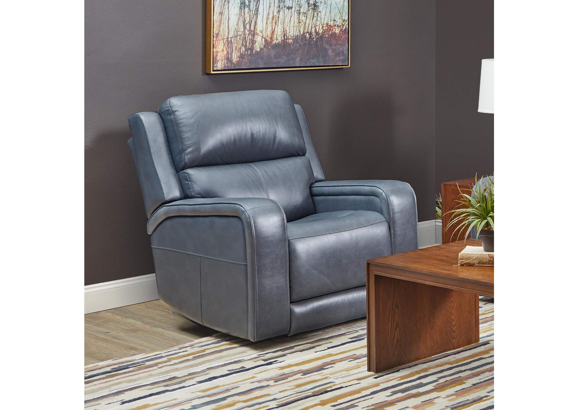 Oasis Power Recliner with Power Headrest, Lumbar, Heat & Massage image 11