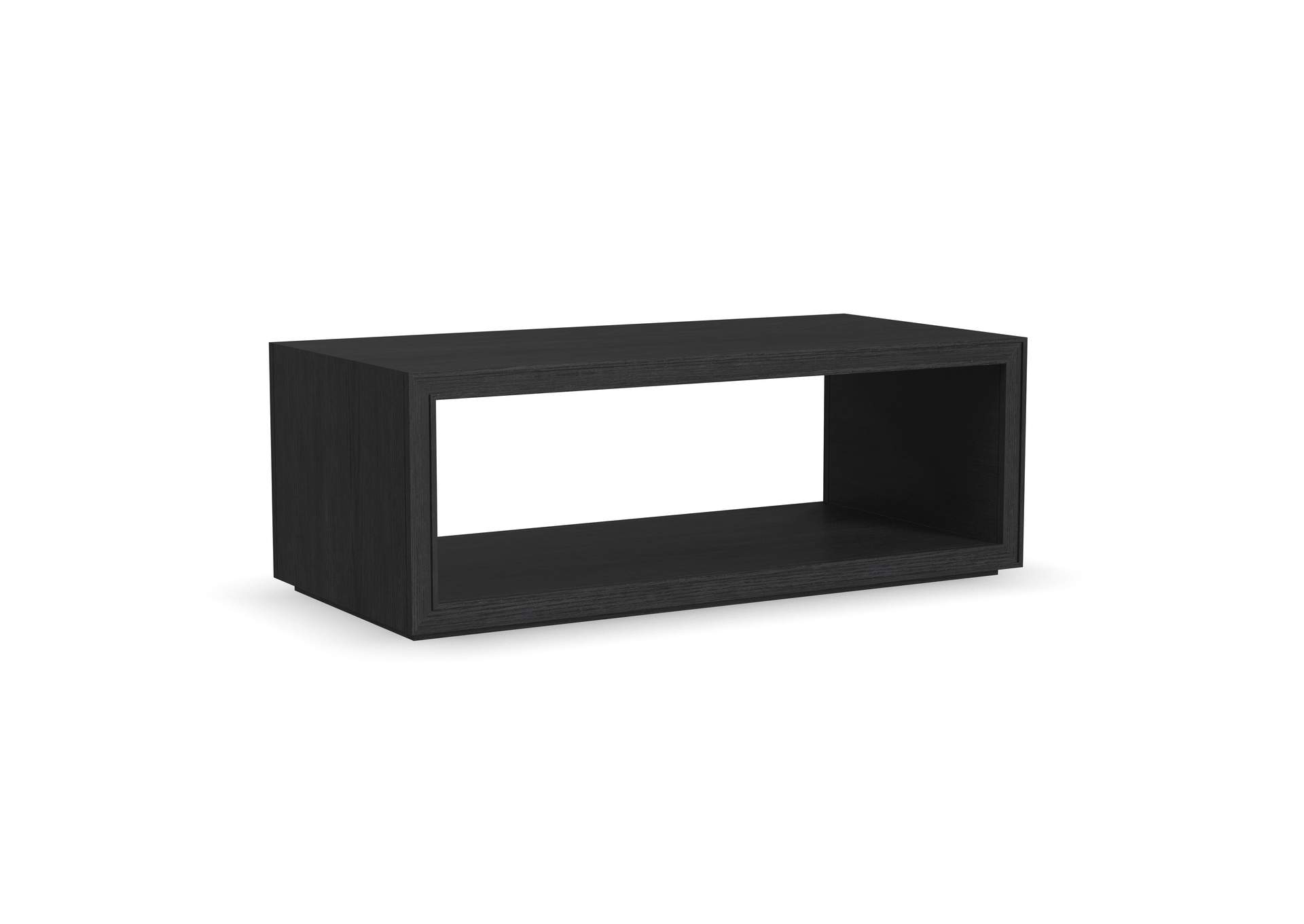 Waterfall Rectangular Coffee Table with Casters image 1