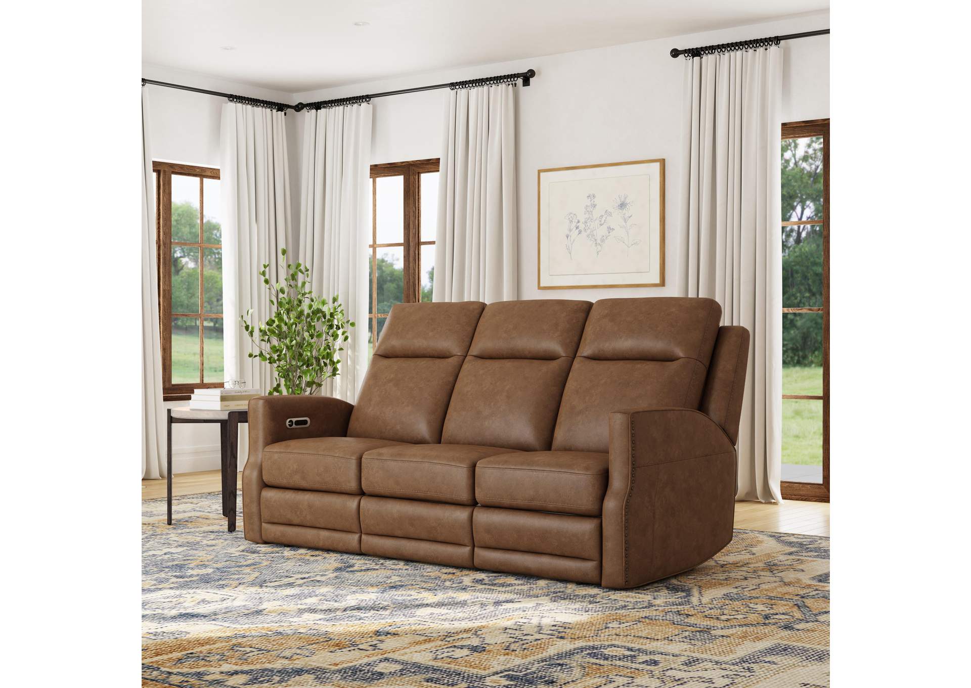 Maxwell Power Reclining Sofa with Power Headrests and Lumbar image 5