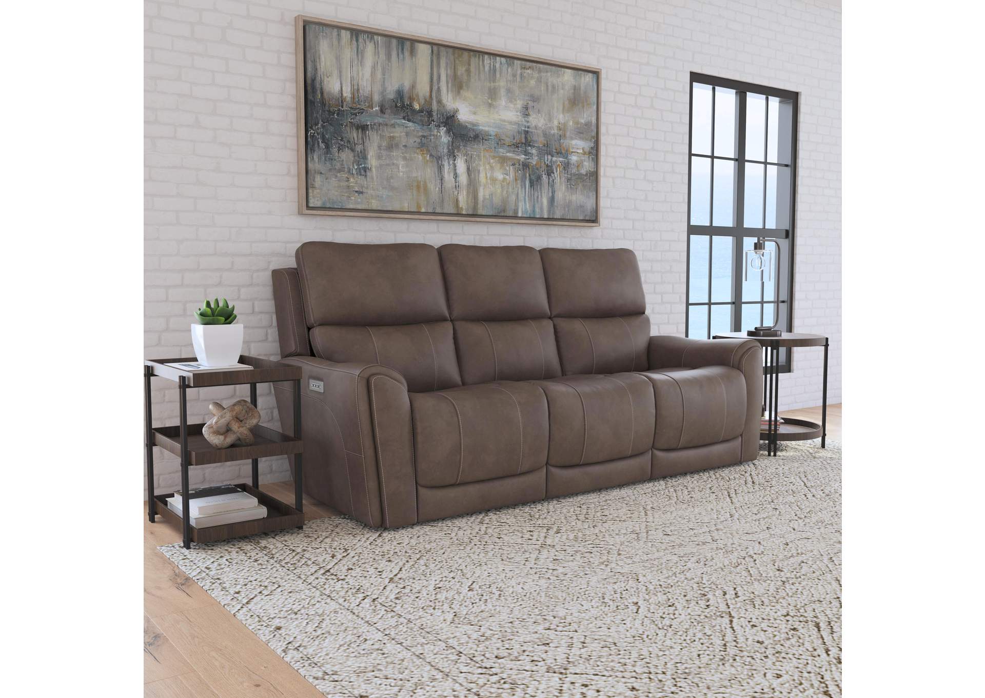 Carter Power Reclining Sofa with Console & Power Headrests & Lumbar image 9