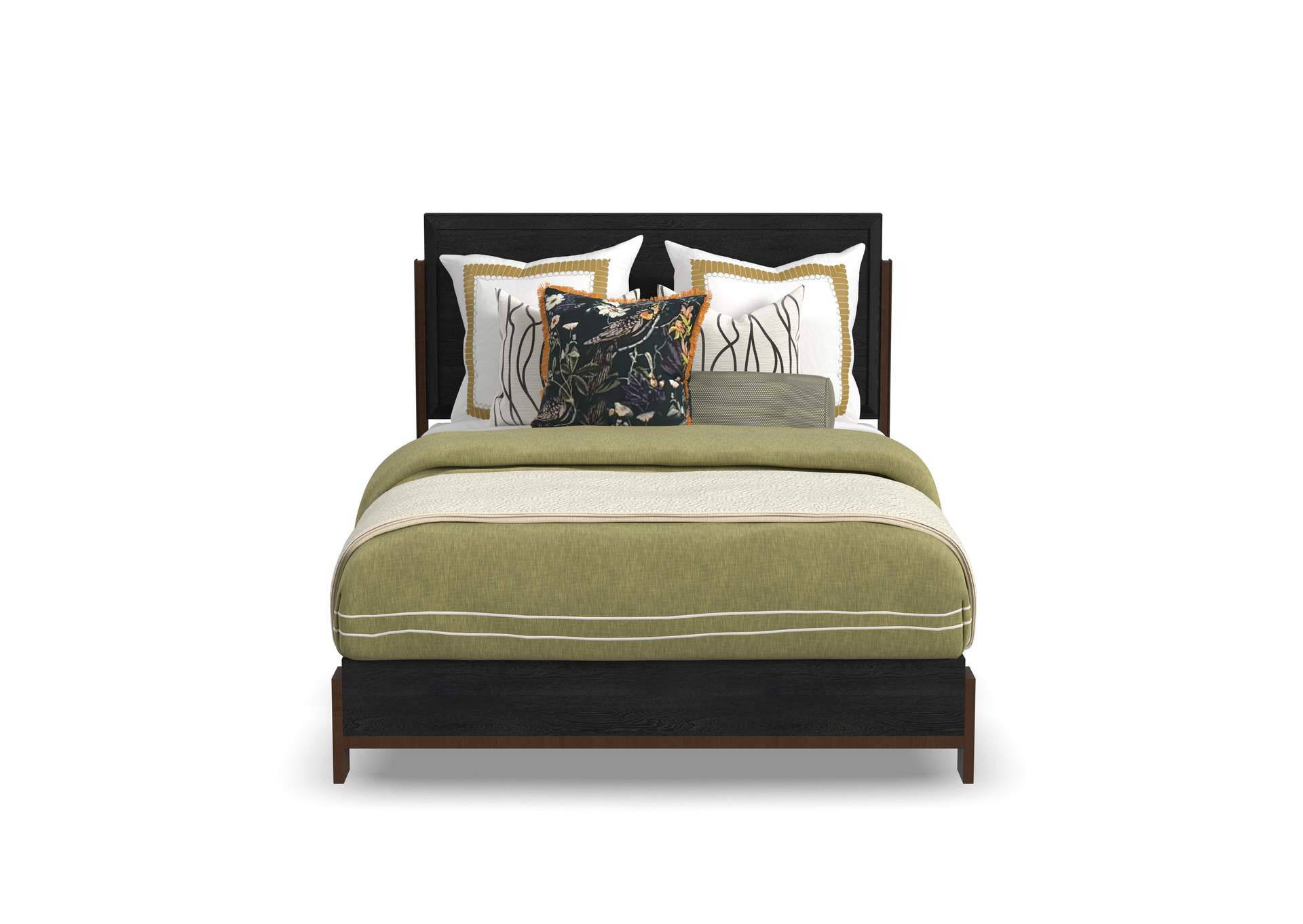 Waterfall Queen Panel Bed image 3