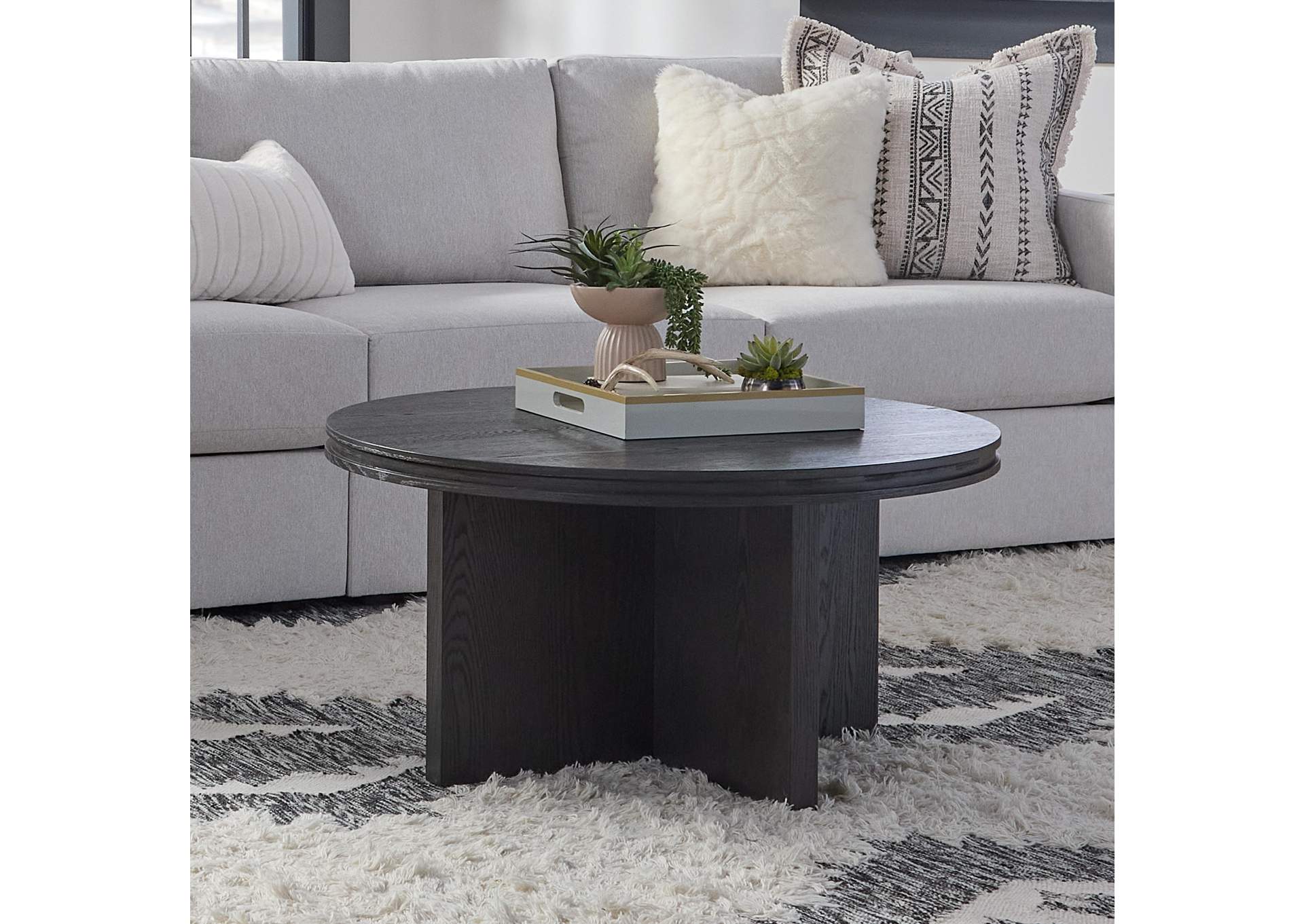 Waterfall Round Coffee Table image 6