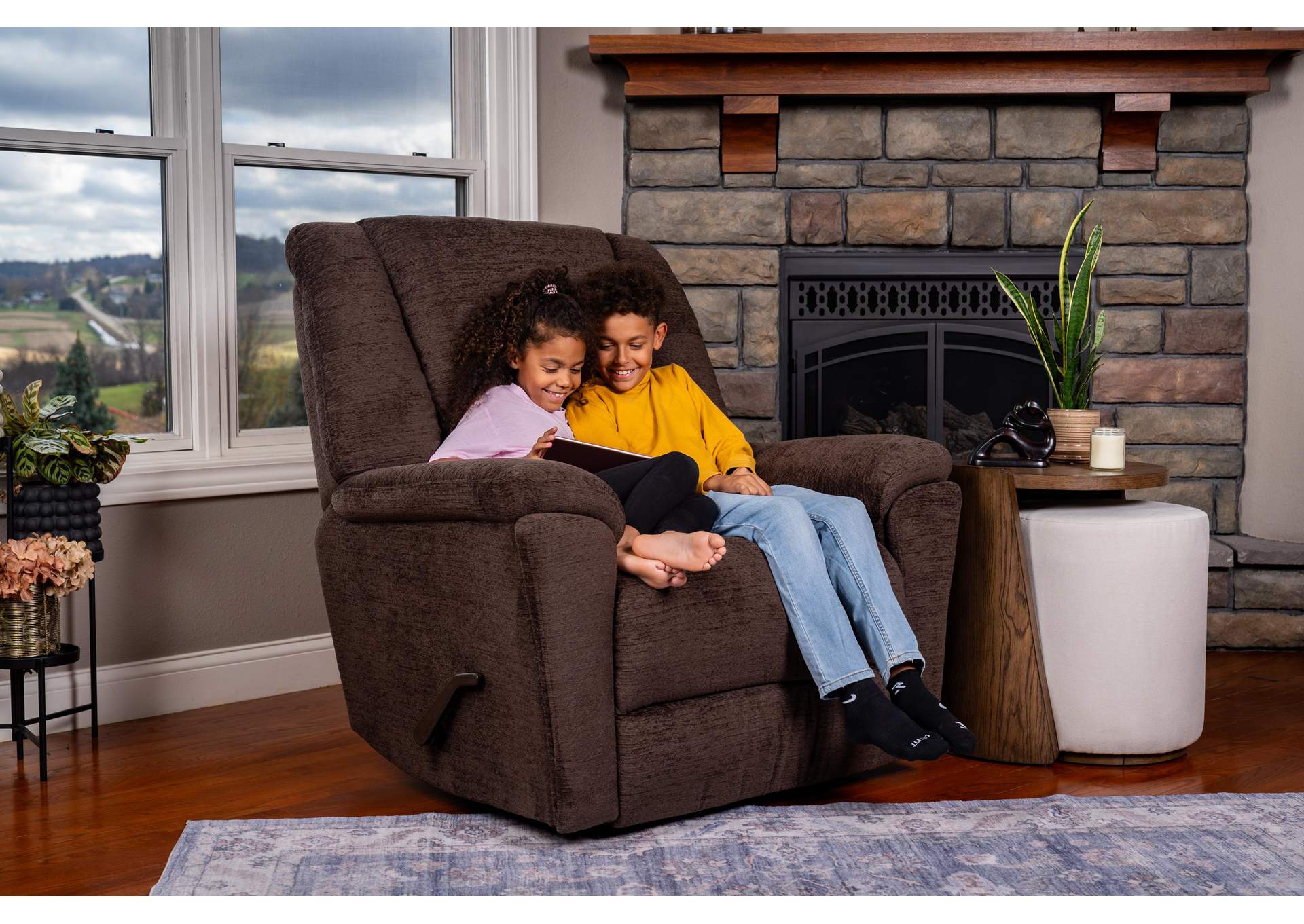 Plush Perfect Match Gliding Recliner image 7