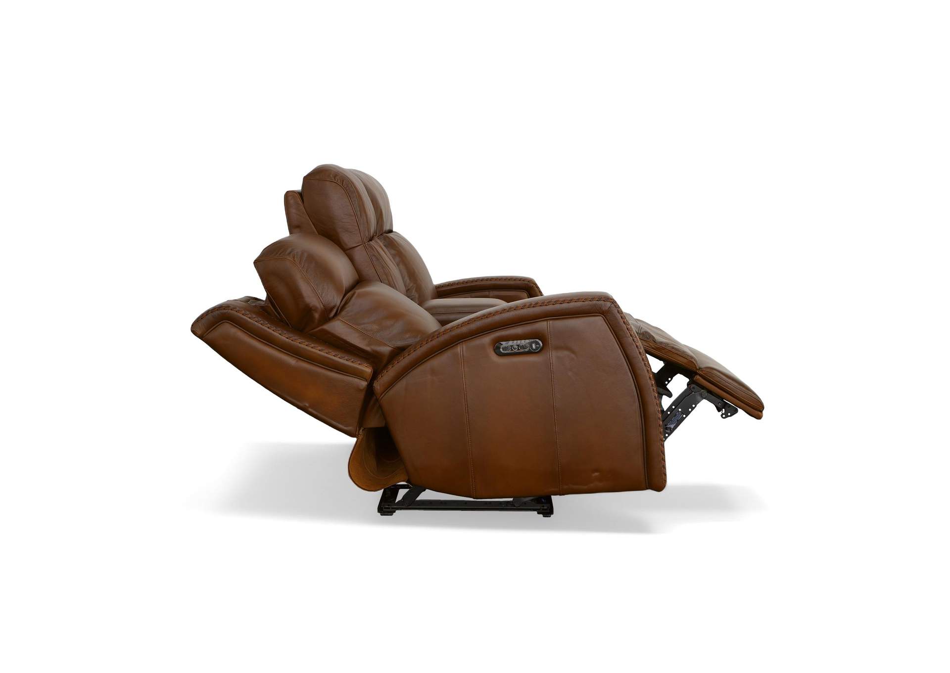 Mustang Power Loveseat with Console with Power Headrest image 4