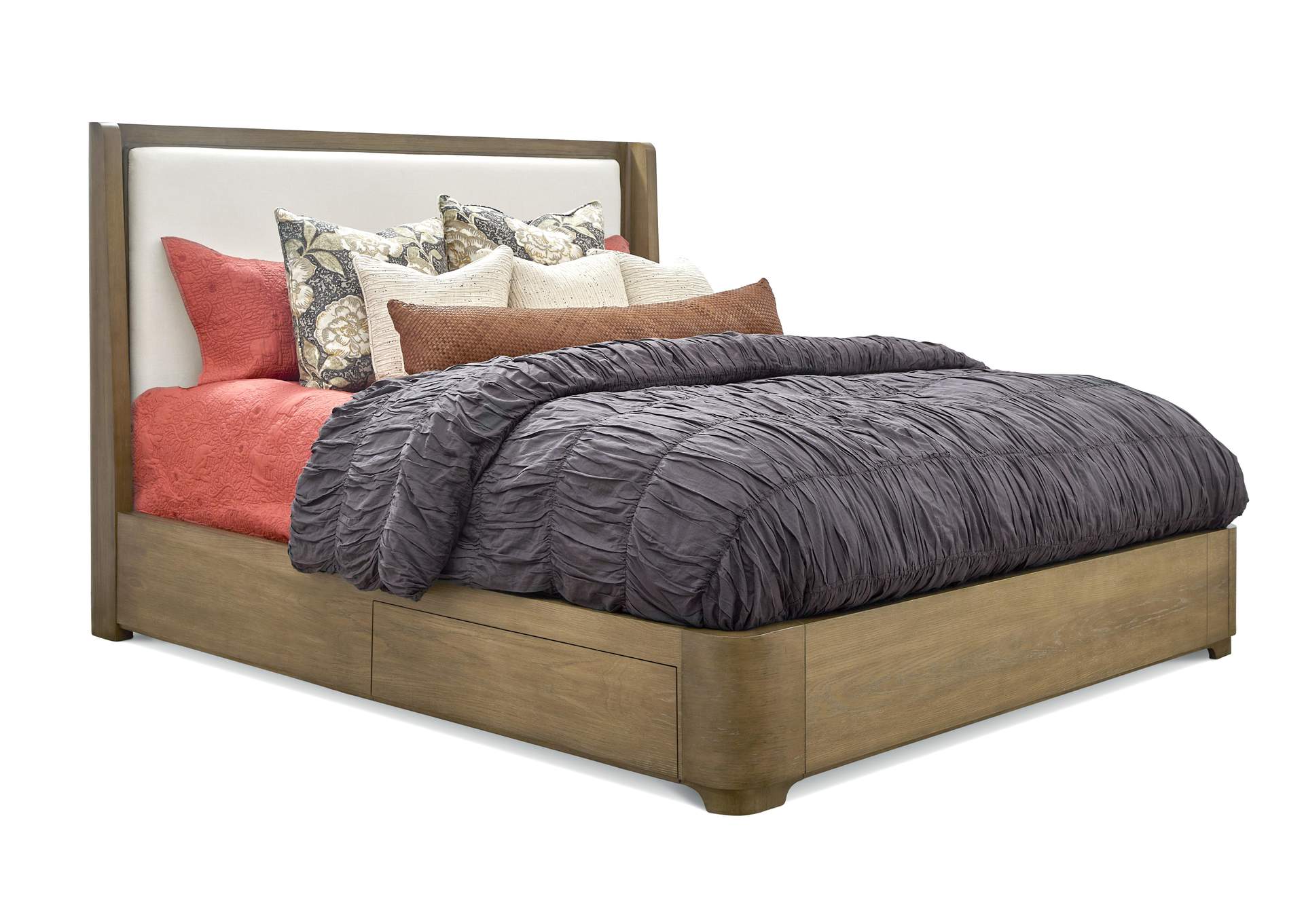 Normandy King Upholstered Storage Bed image 1