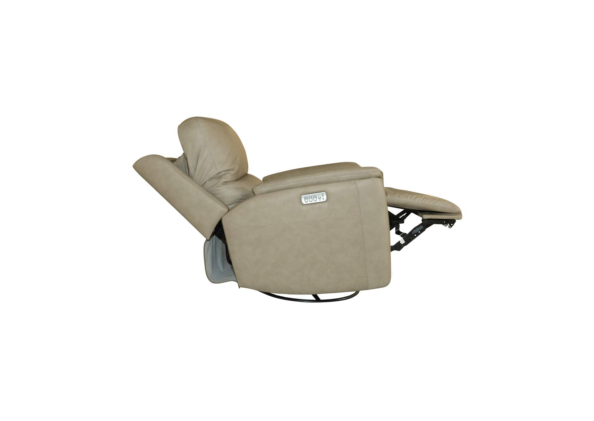 Henry Power Swivel Gliding Recliner with Power Headrest, Lumbar, Heat & Massage image 5