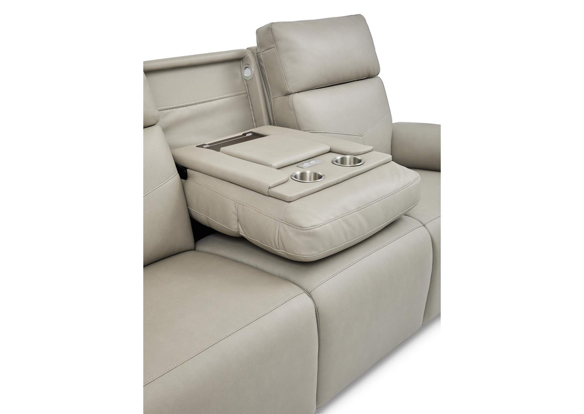 Vernon Power Reclining Sofa with Console, Power Headrest, Lumbar, Heat & Massage image 10