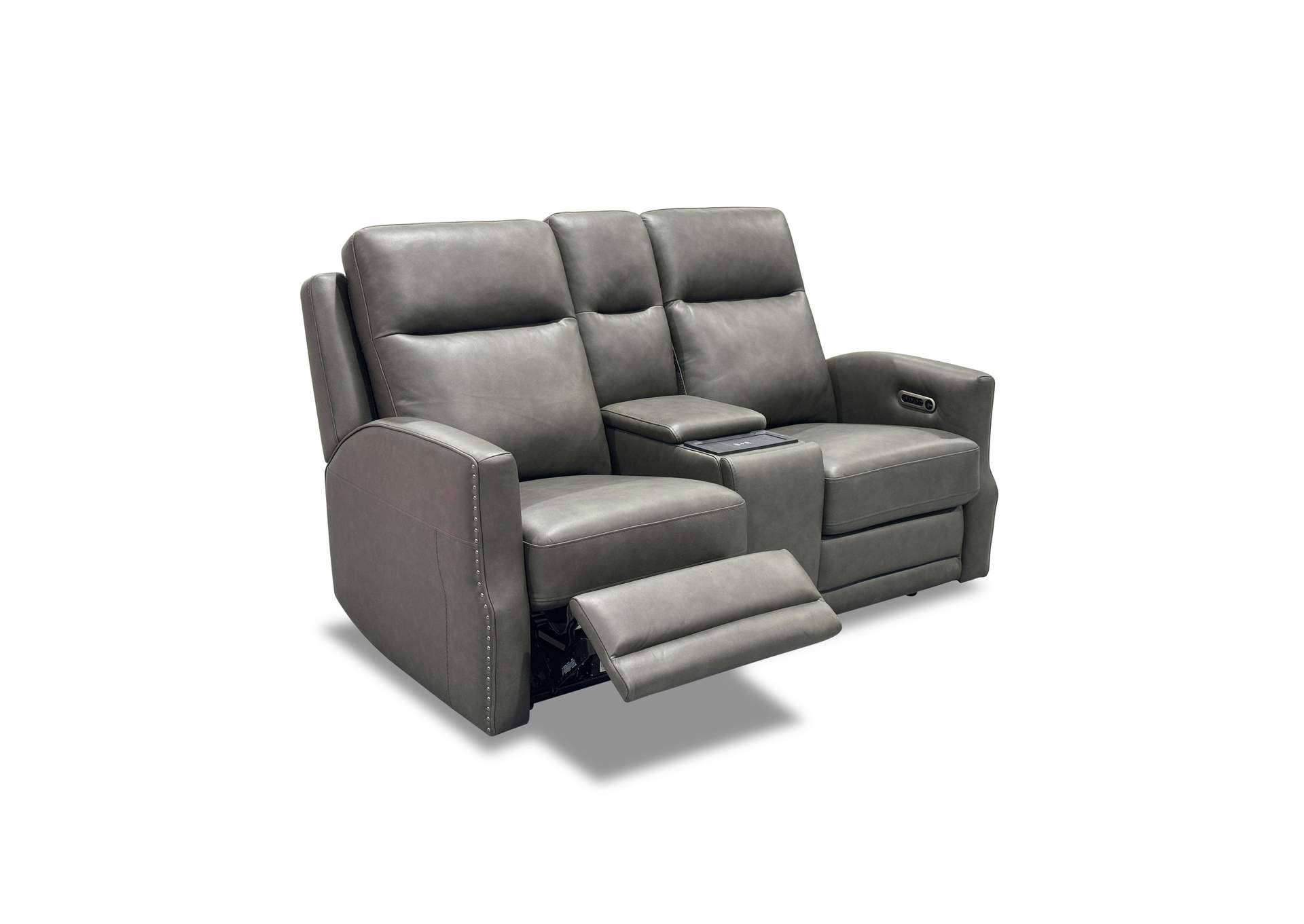 Maxwell Power Reclining Loveseat with Console, Power Headrests and Lumbar image 3