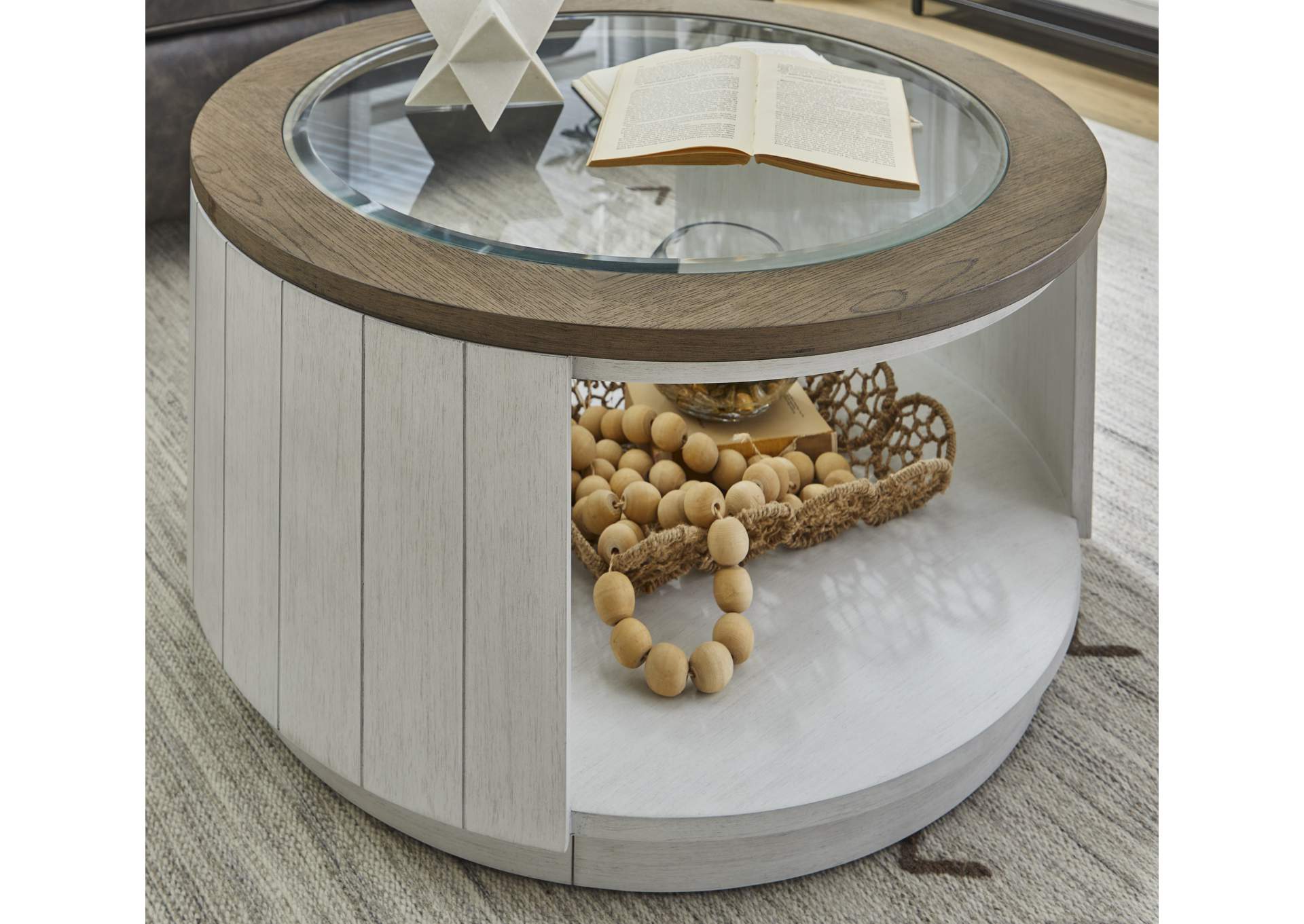 Melody Round Coffee Table with Casters image 6