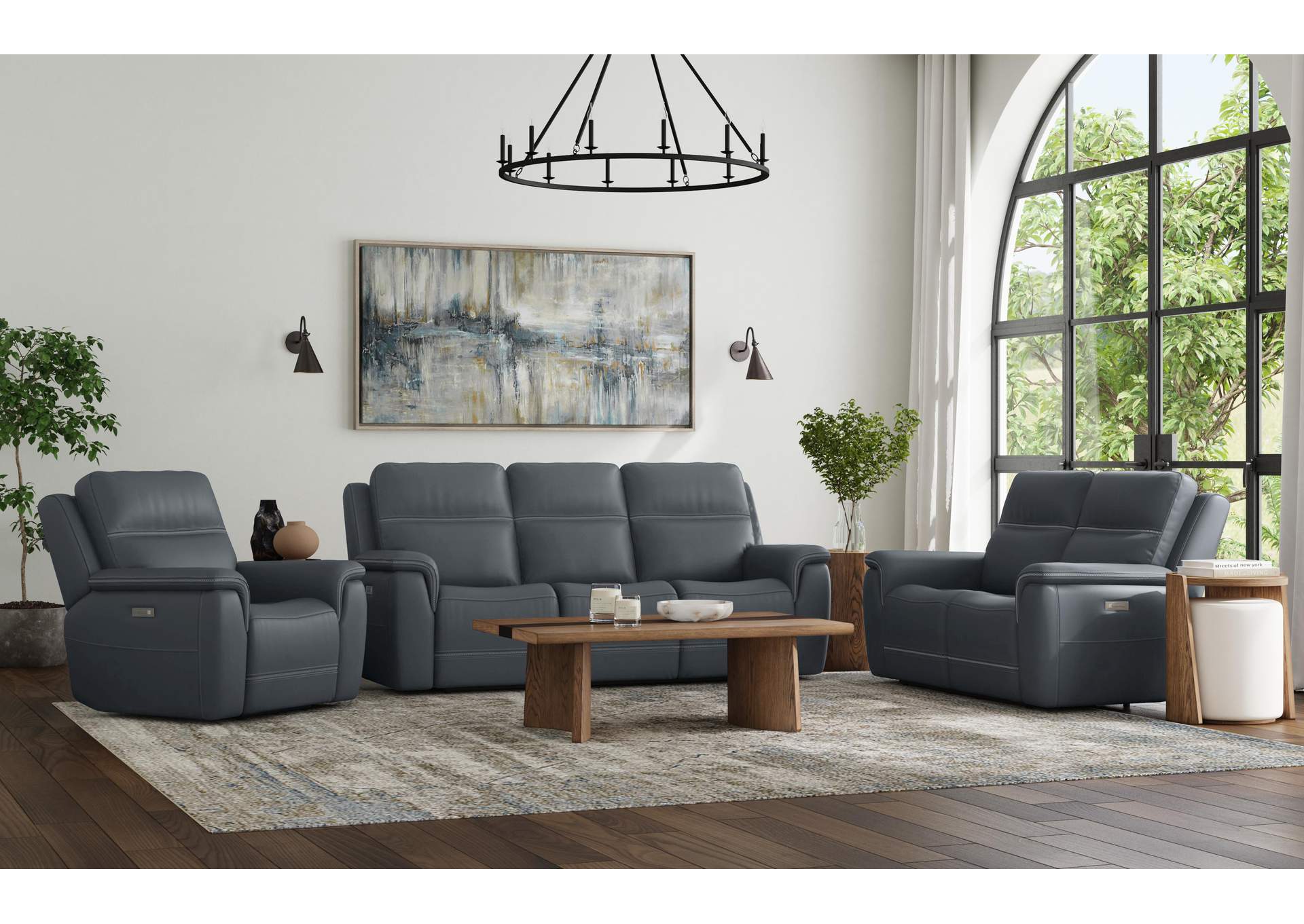 Sawyer Power Reclining Sofa with Power Headrests & Lumbar image 7