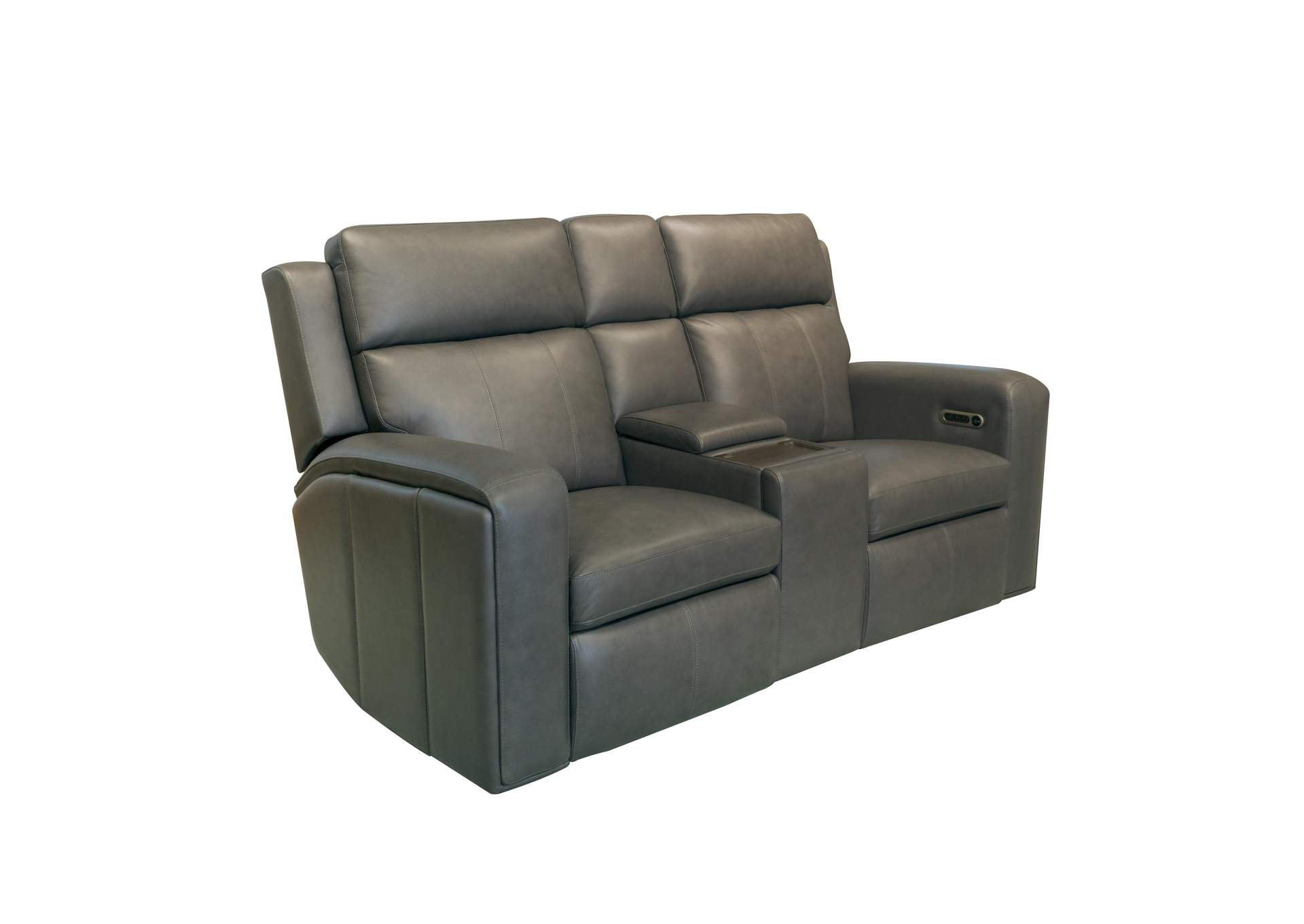Wyatt Power Reclining Loveseat with Console & Power Headrests & Lumbar image 1