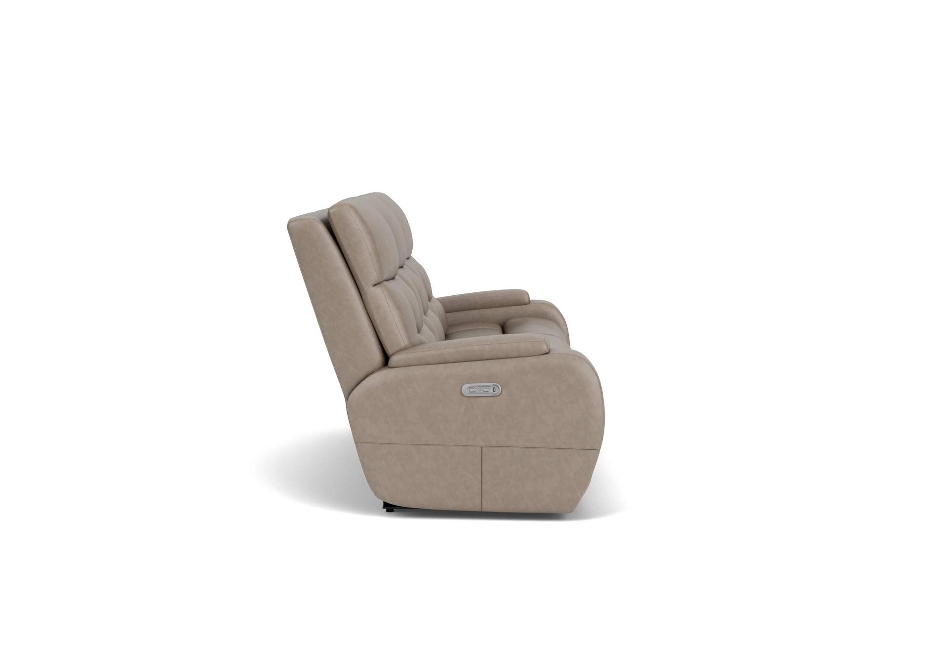 Strait Power Reclining Sofa with Power Headrests image 11