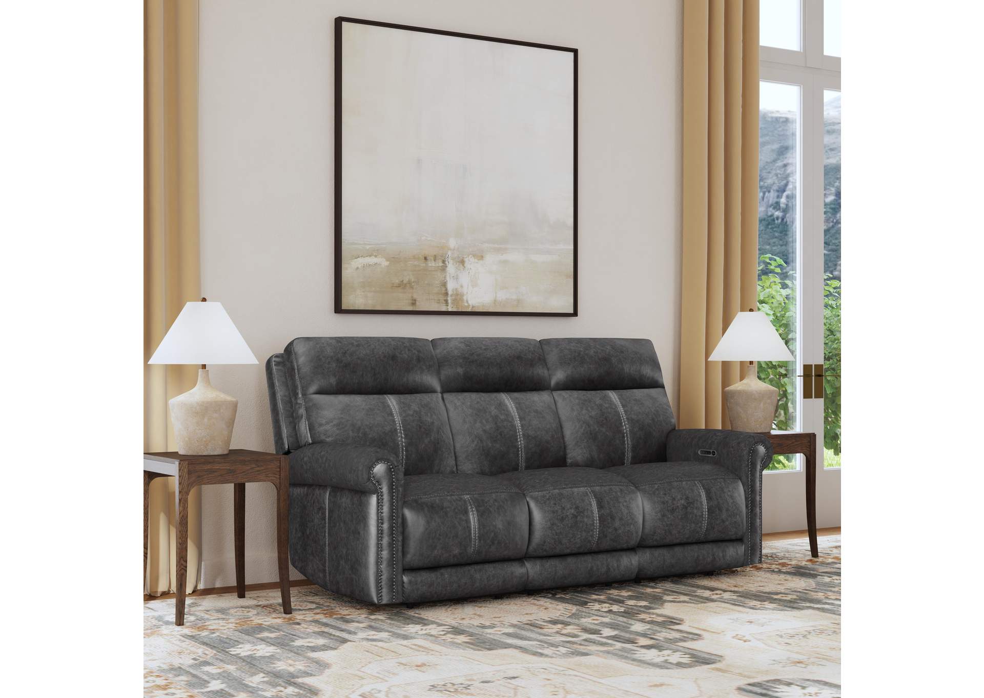 Alexander Power Reclining Sofa with Console, Power Headrest & Lumbar image 6