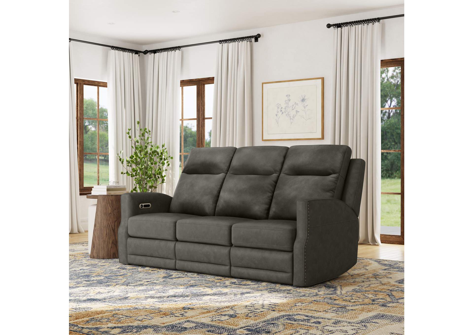 Maxwell Power Reclining Sofa with Power Headrests and Lumbar image 9