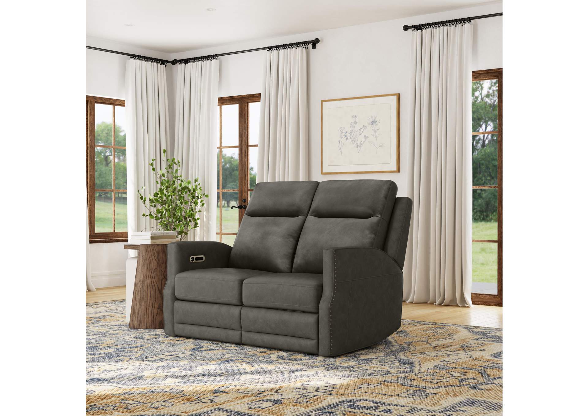 Maxwell Power Reclining Loveseat with Power Headrests and Lumbar image 8