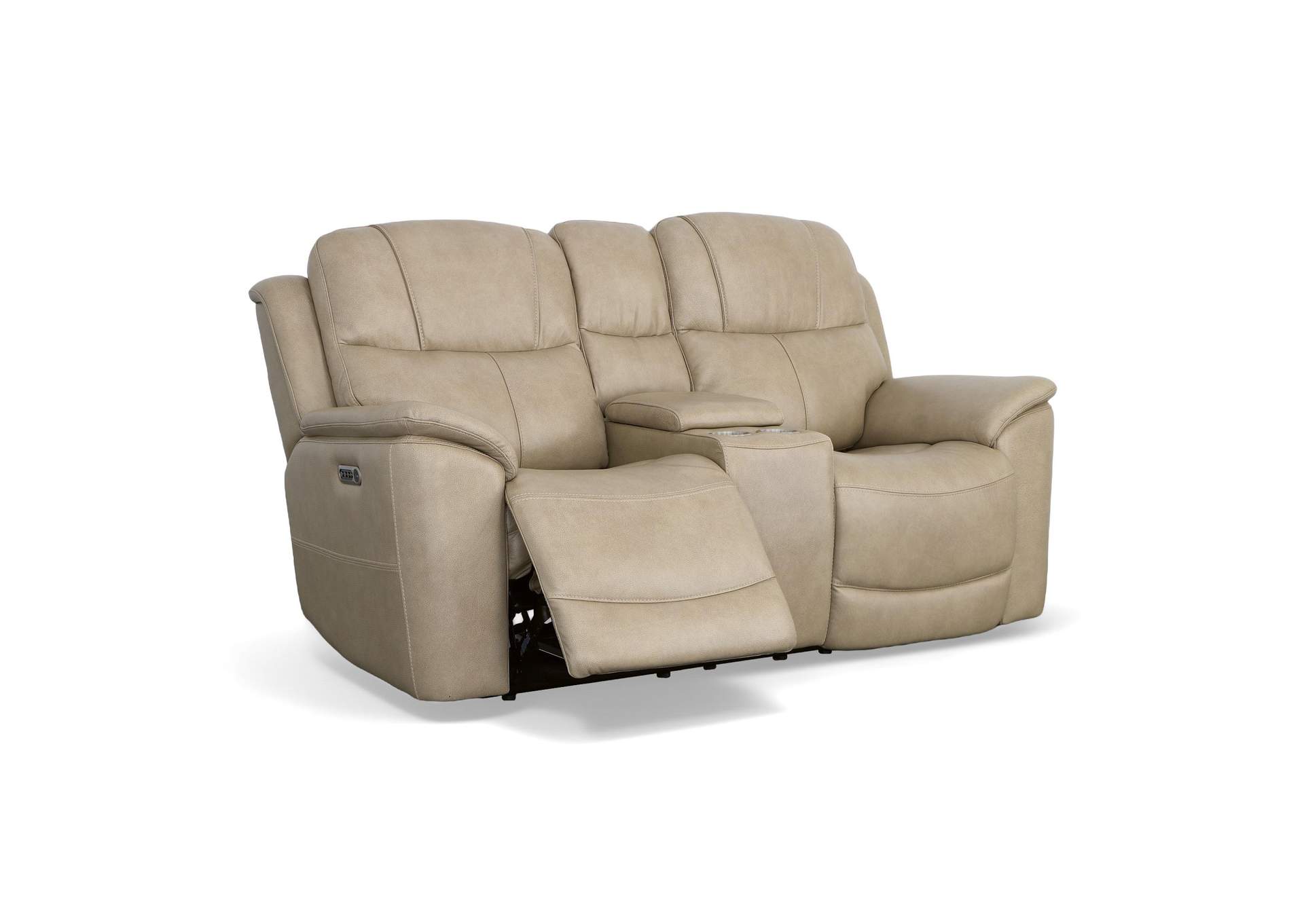 Crew Power Reclining Loveseat with Console, Power Headrests & Lumbar image 4