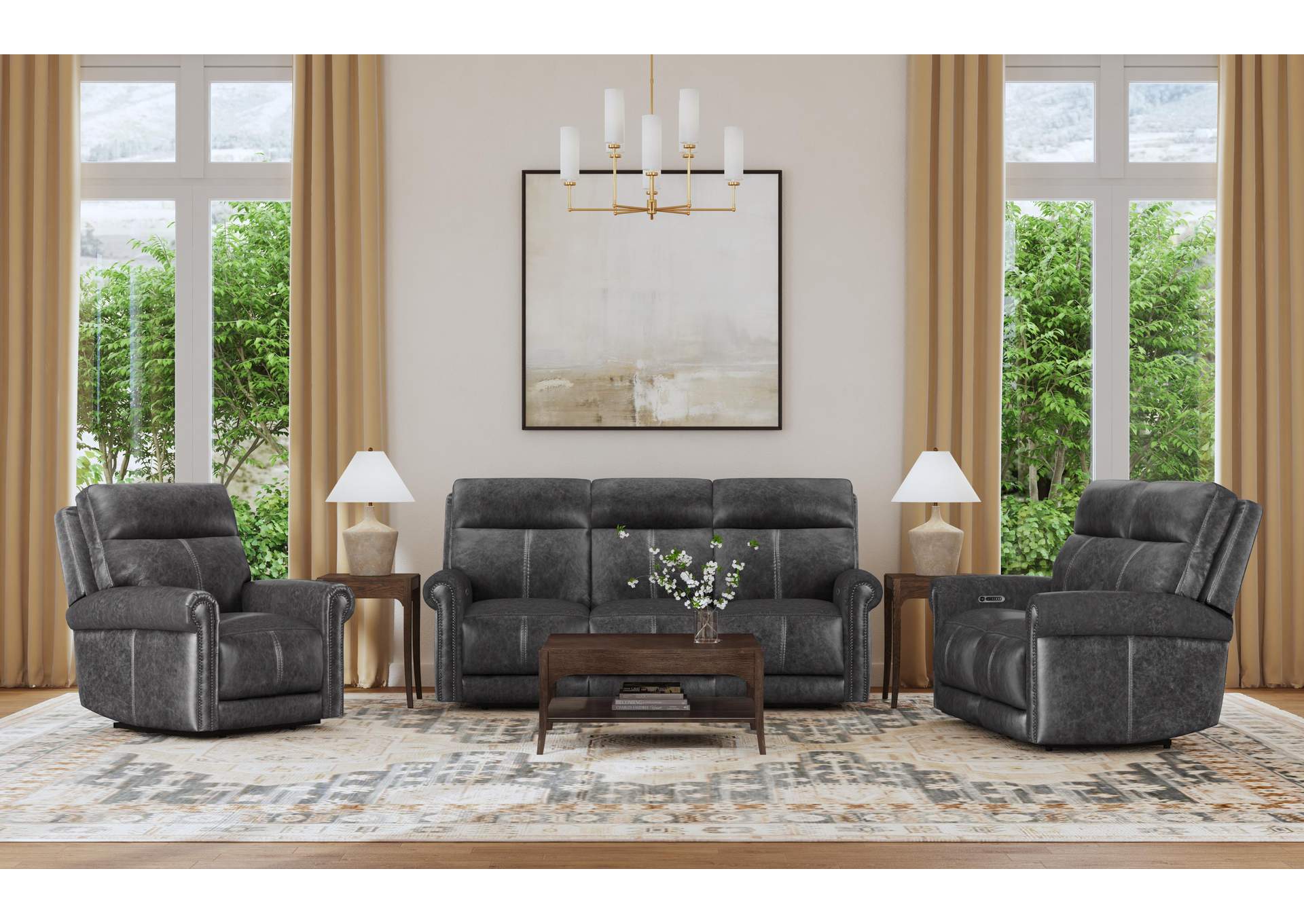 Alexander Power Recliner with Power Headrest & Lumbar image 7