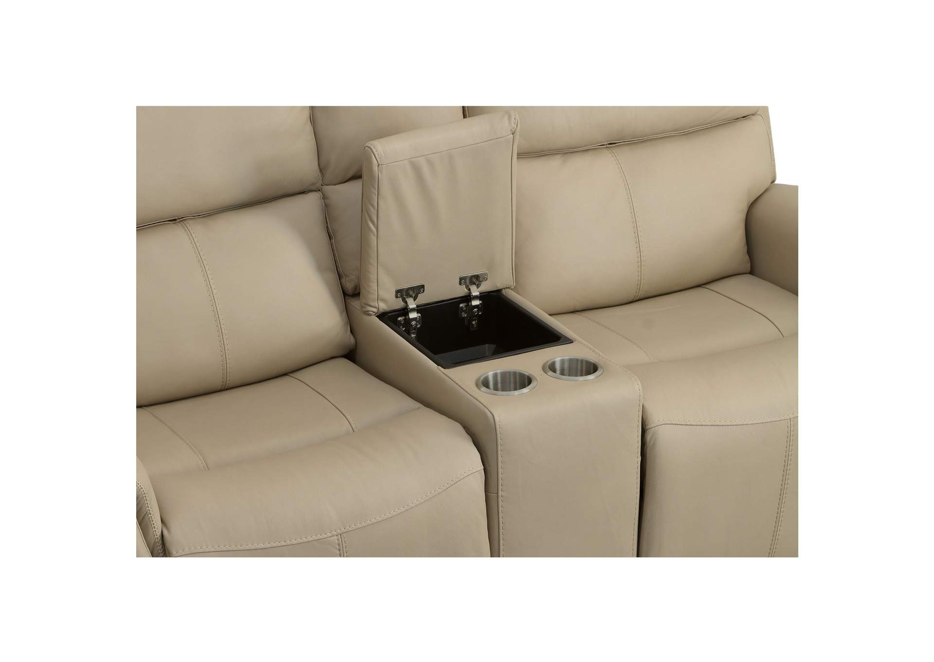 Jarvis Power Reclining Loveseat with Console & Power Headrests image 7
