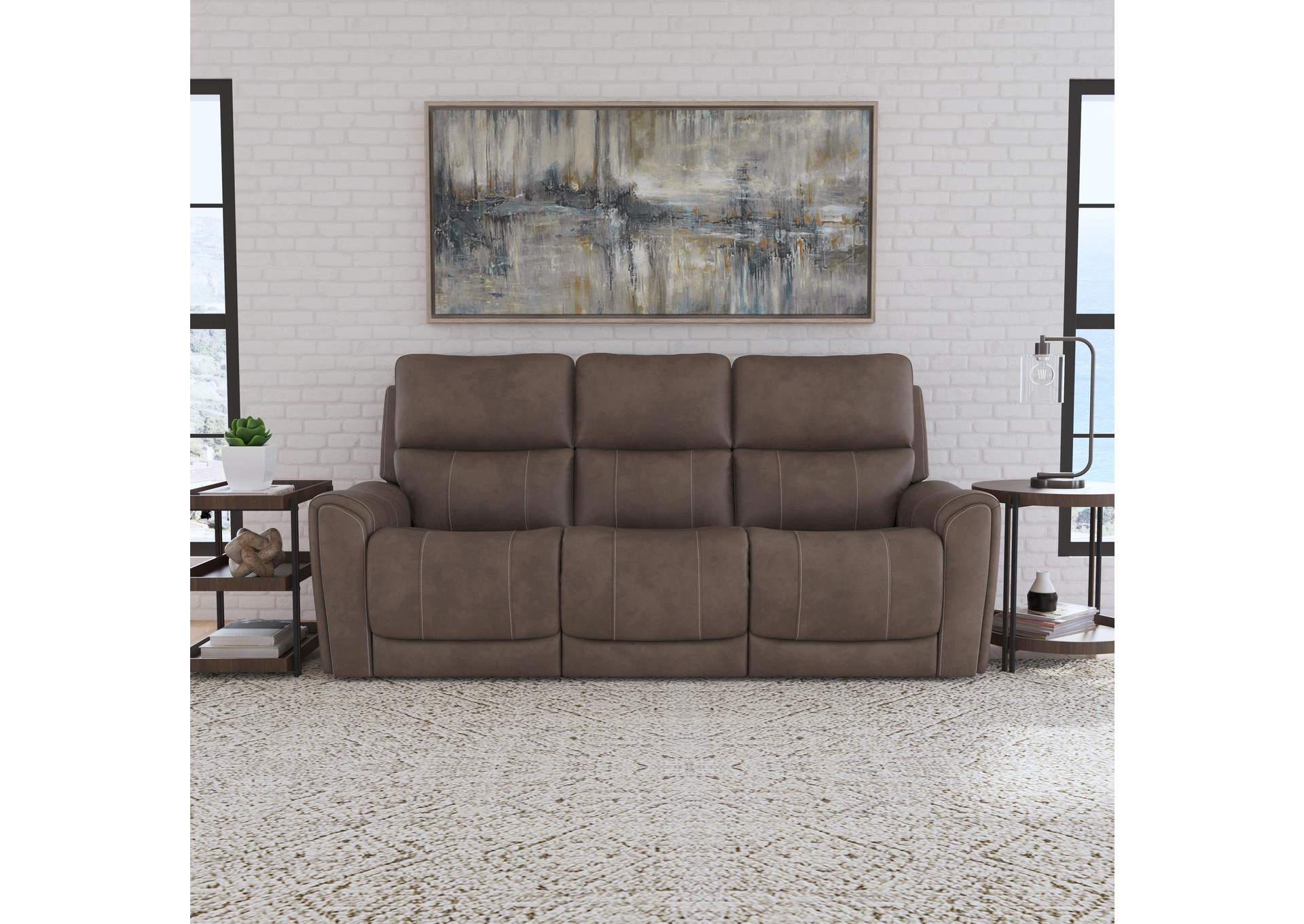 Carter Power Reclining Sofa with Console & Power Headrests & Lumbar image 8