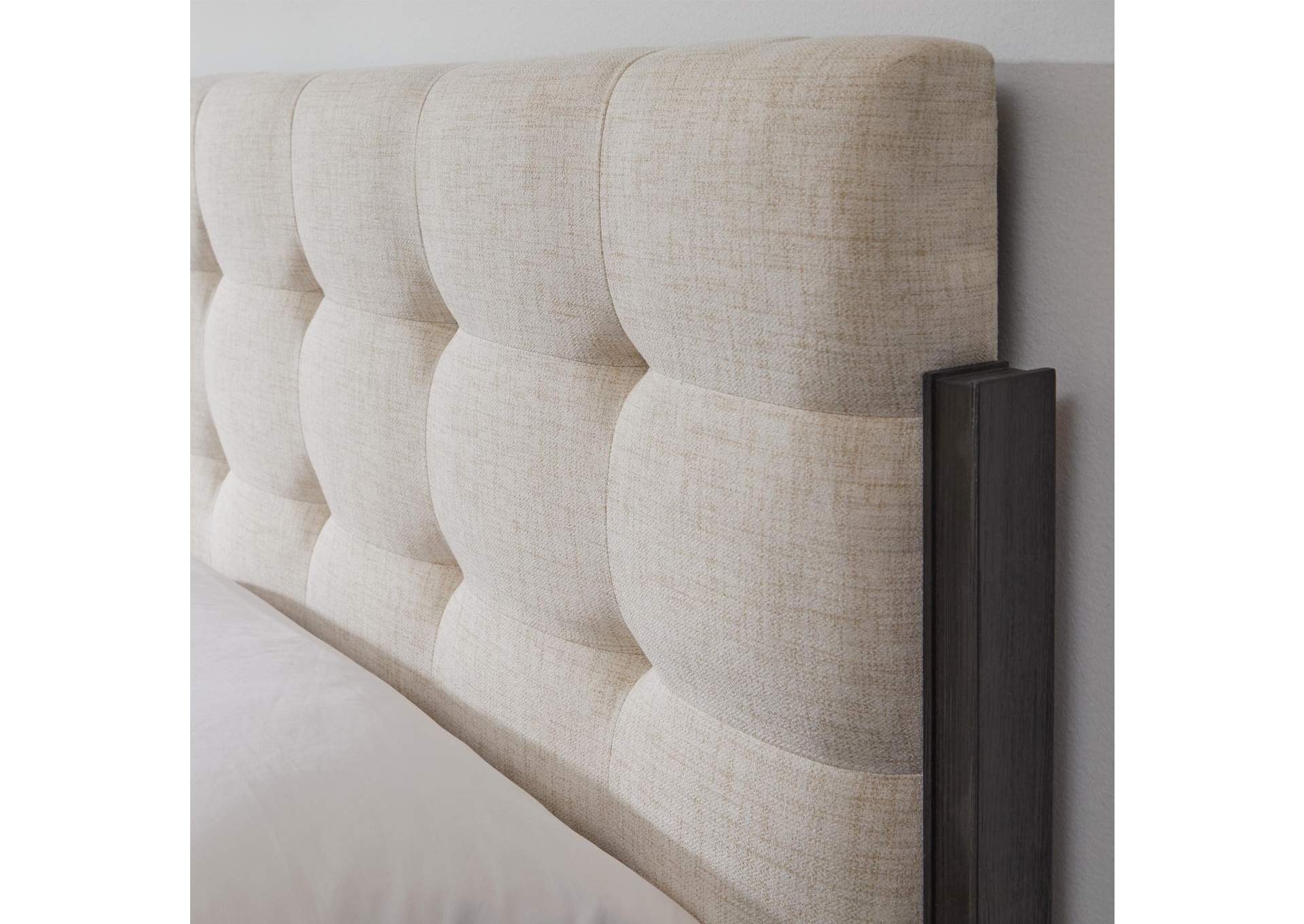 Waterfall King Upholstered Bed image 8