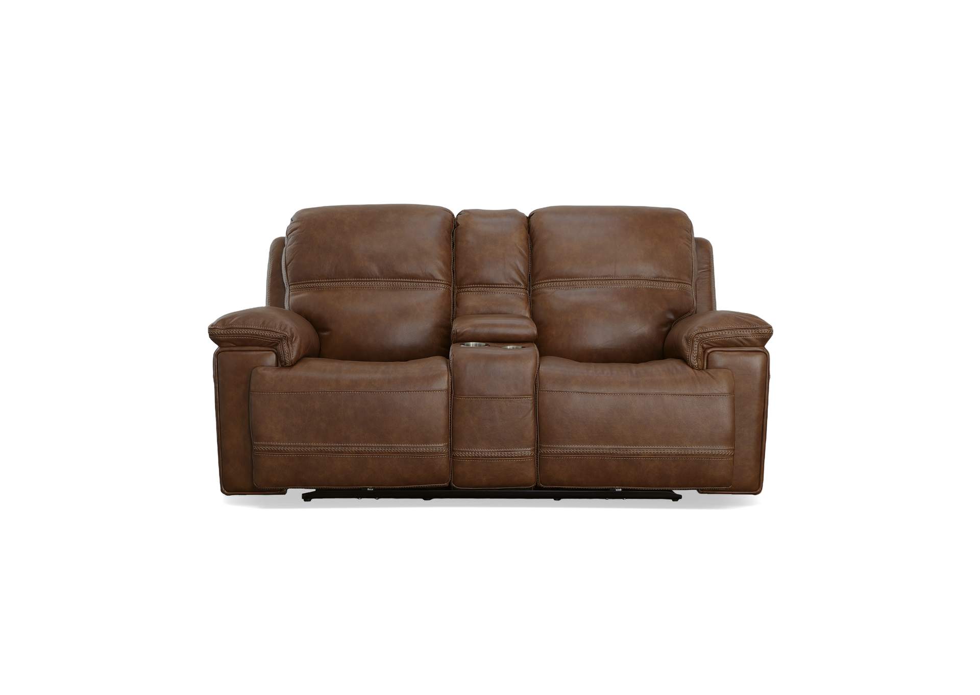 Fenwick Power Reclining Loveseat with Console & Power Headrests image 5
