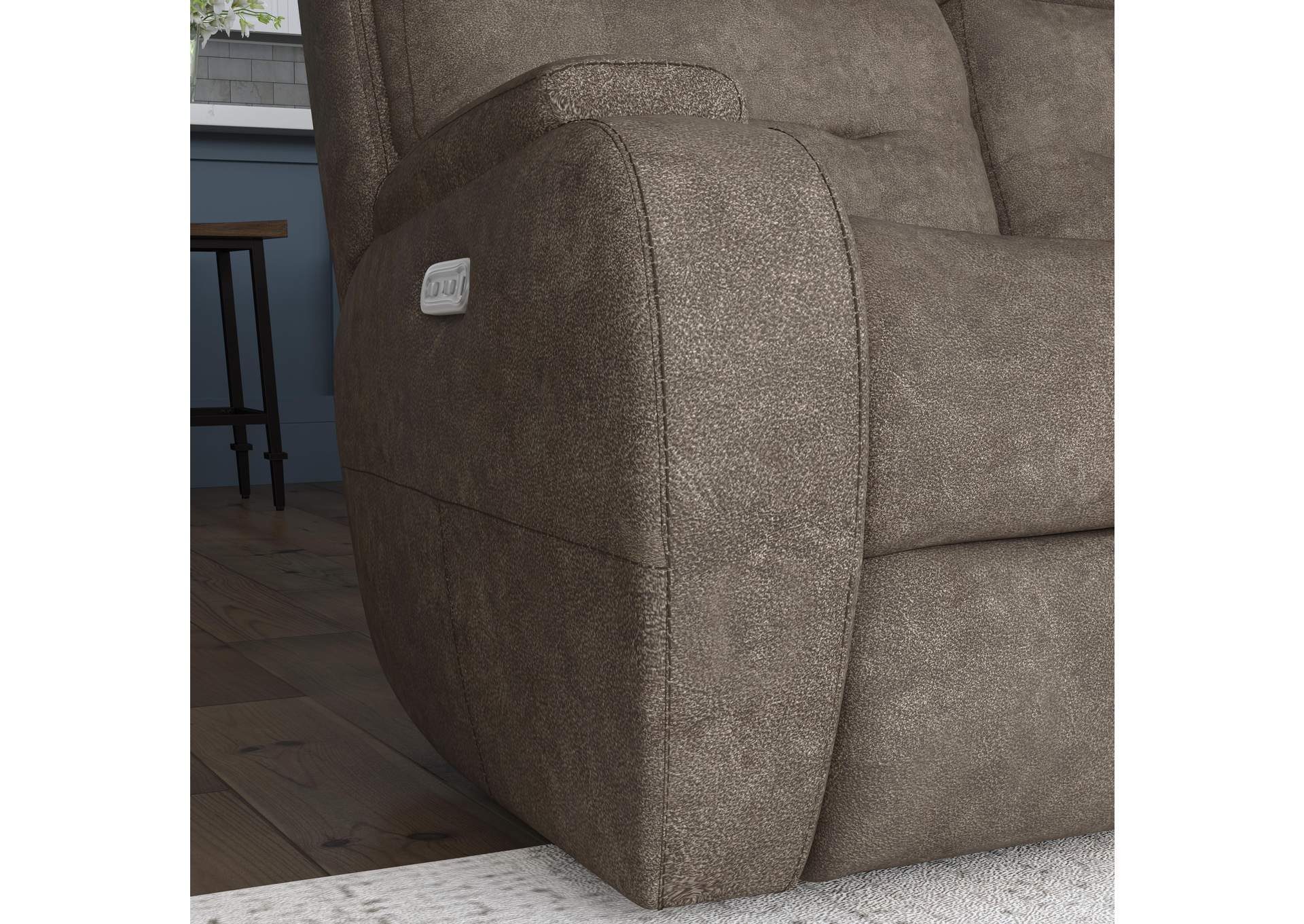 Strait Power Reclining Sofa with Power Headrests image 16