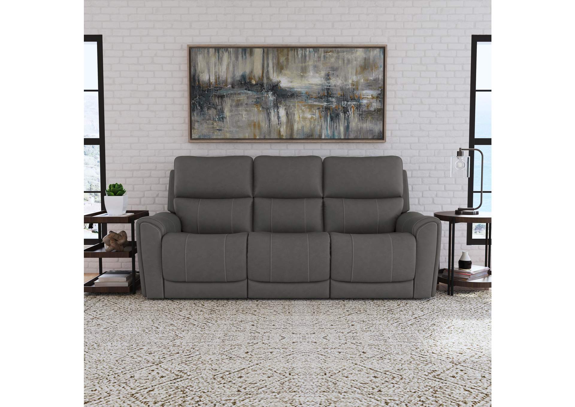 Carter Power Reclining Sofa with Console & Power Headrests & Lumbar image 6