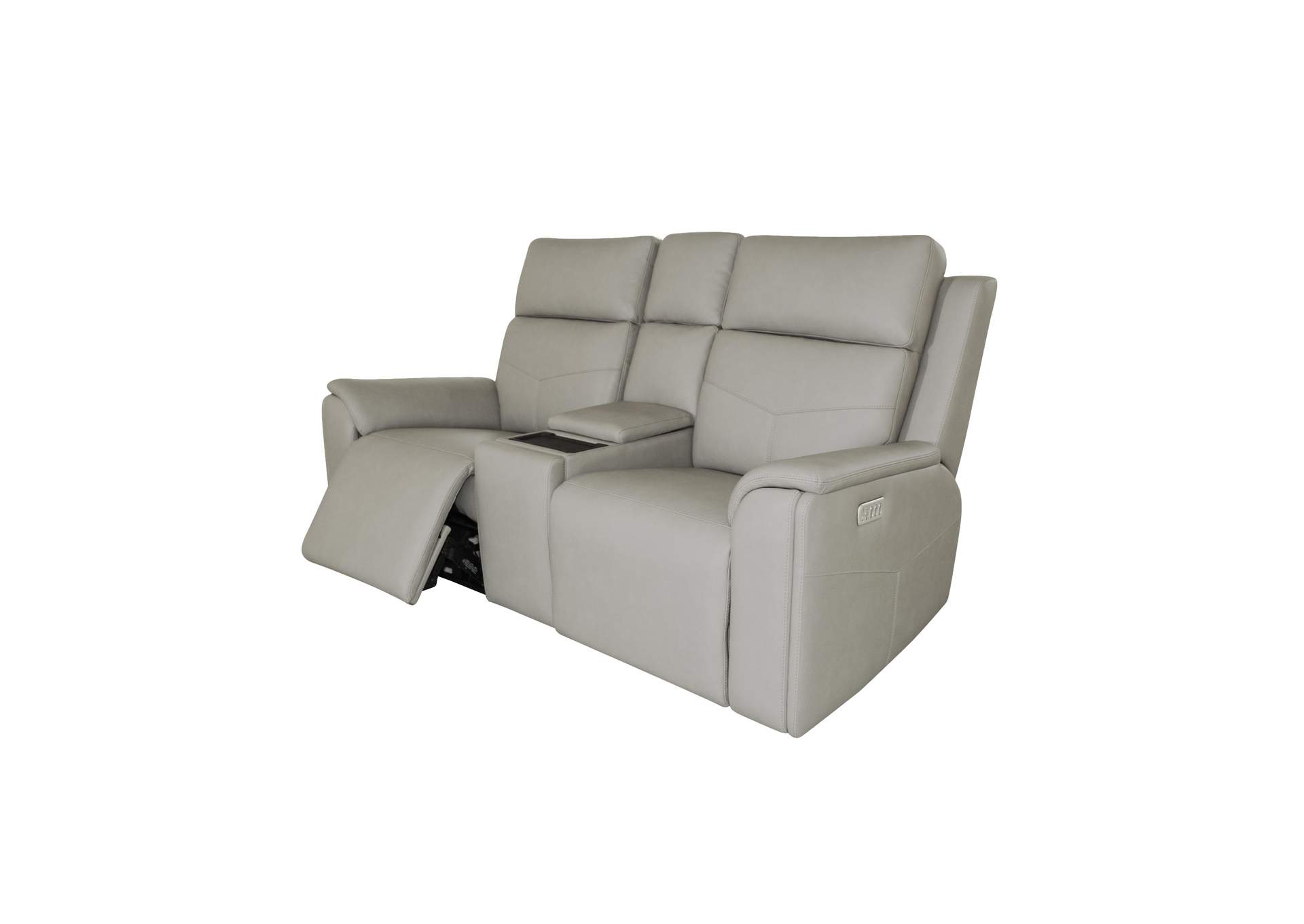 Vernon Power Reclining Loveseat with Console, Power Headrests, Lumbar, Heat & Massage image 3