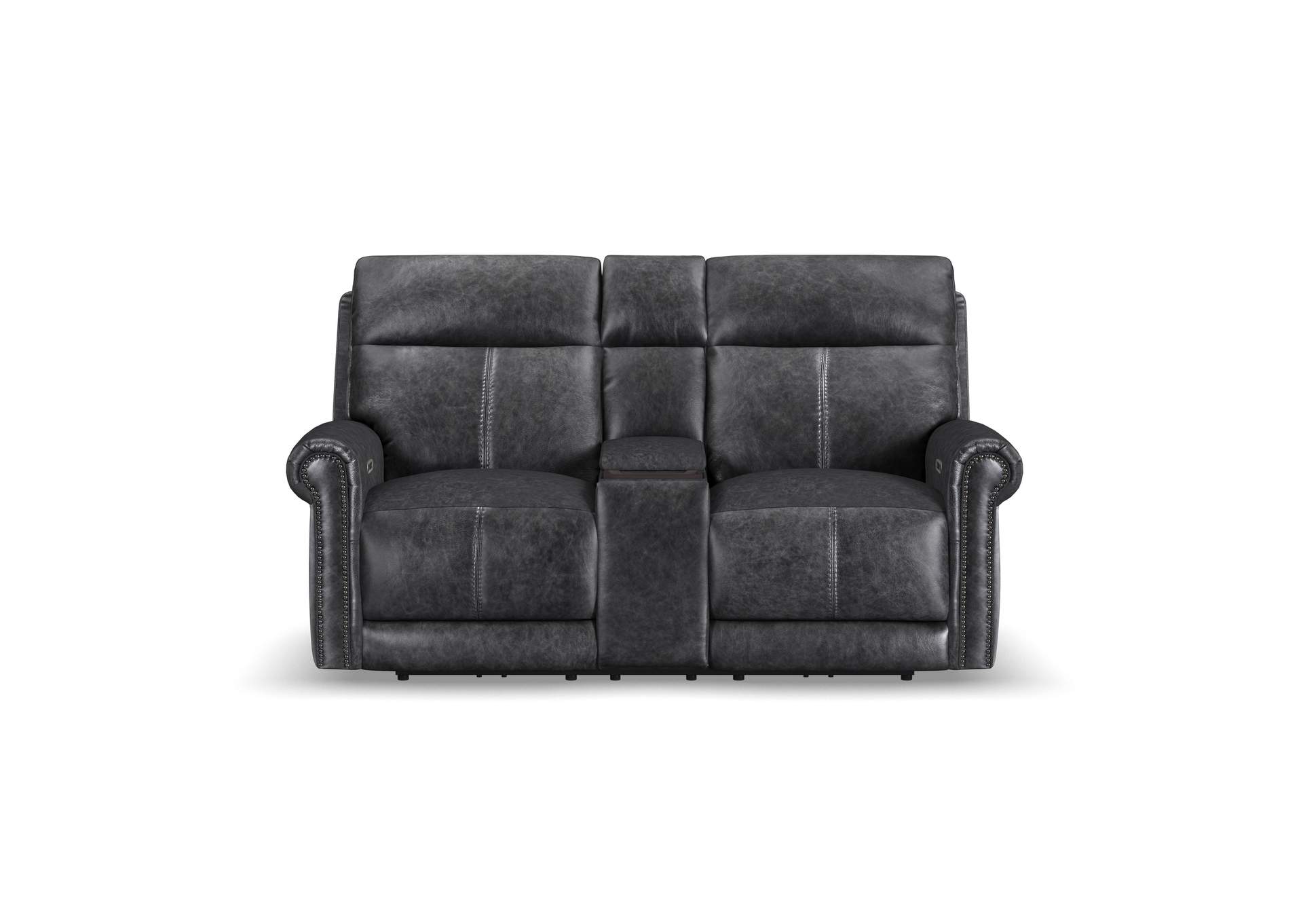 Alexander Power Reclining Loveseat with Console, Power Headrest & Lumbar image 4