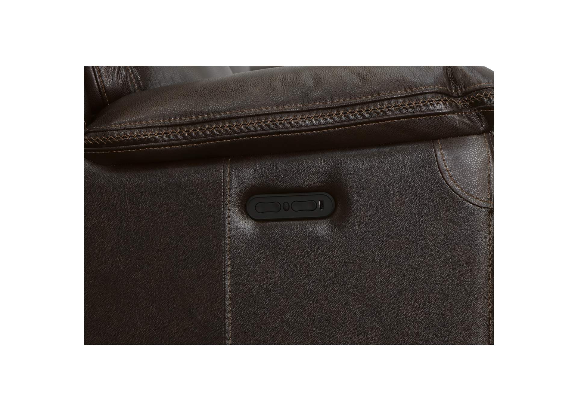 Fenwick Power Reclining Loveseat with Power Headrests image 7