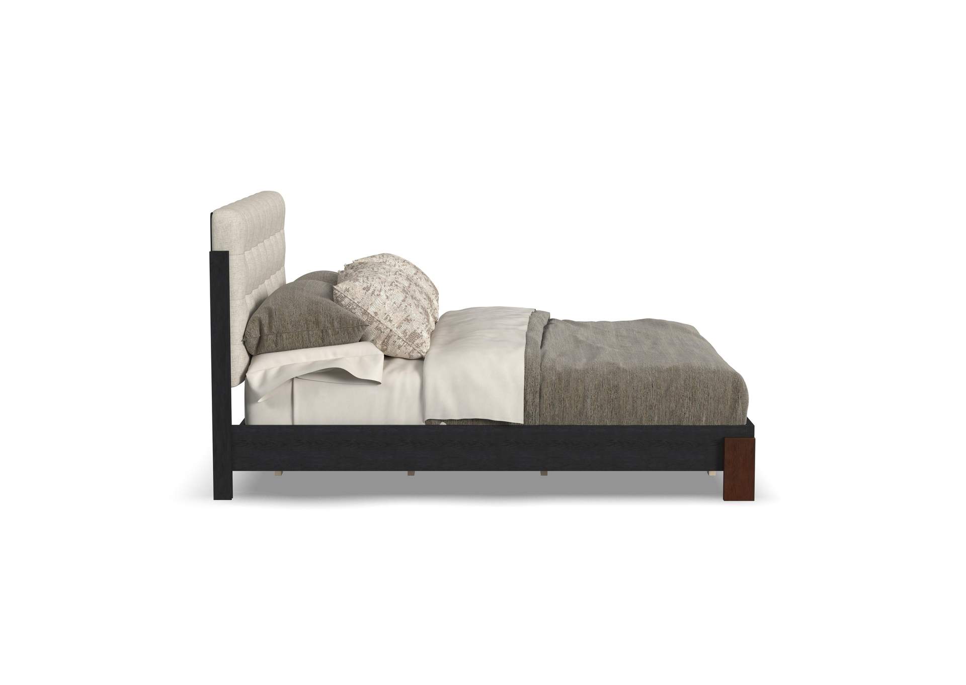 Waterfall King Upholstered Bed image 4