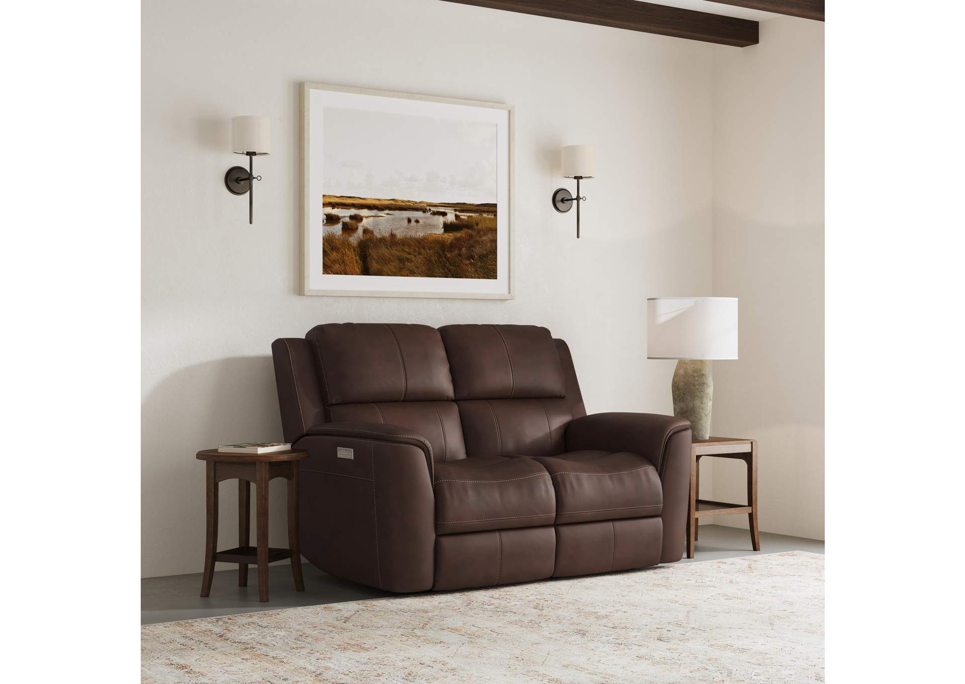 Henry Power Reclining Loveseat with Power Headrests & Lumbar image 8