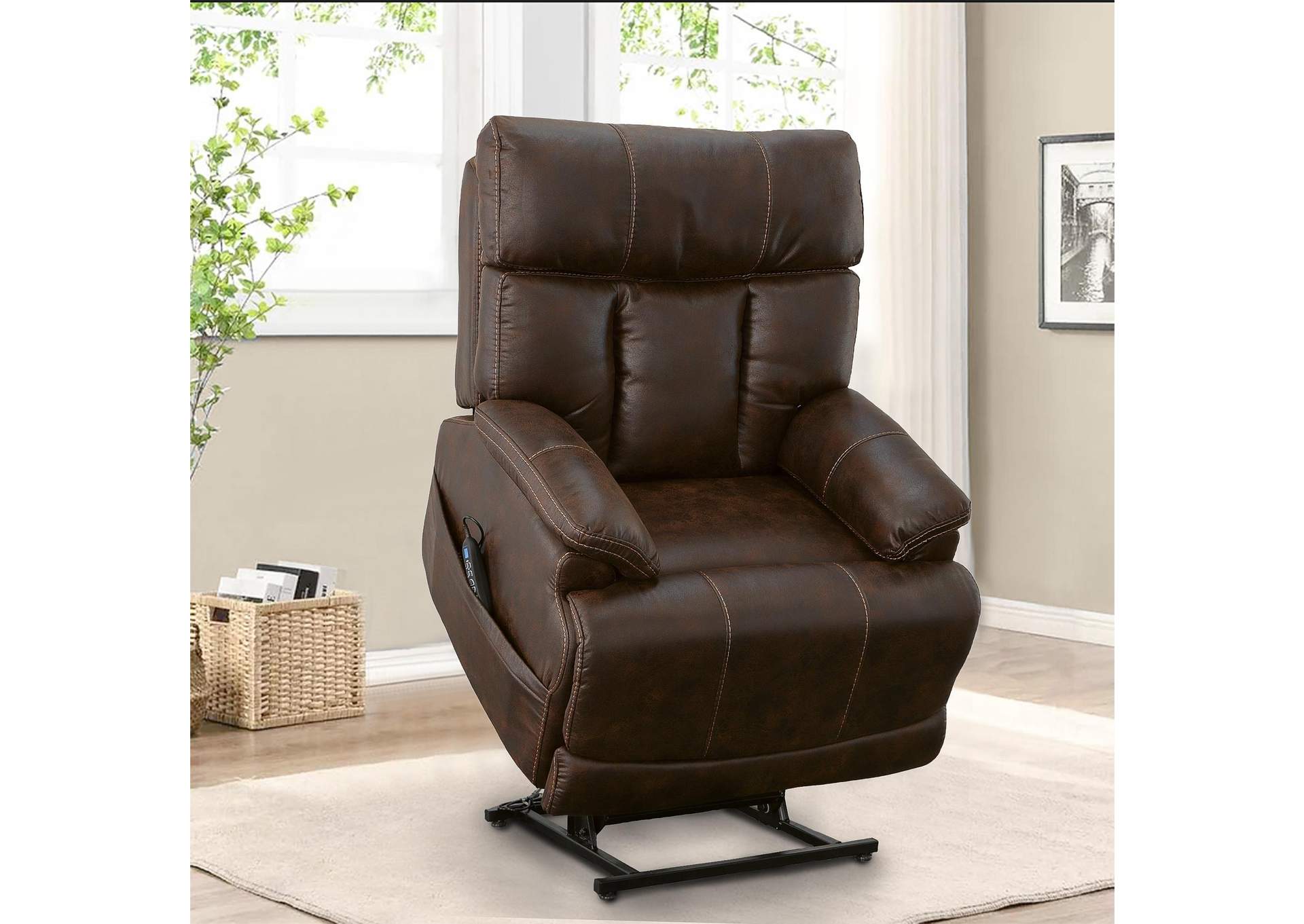 Clive Power Lift Recliner with Power Headrest & Lumbar image 9