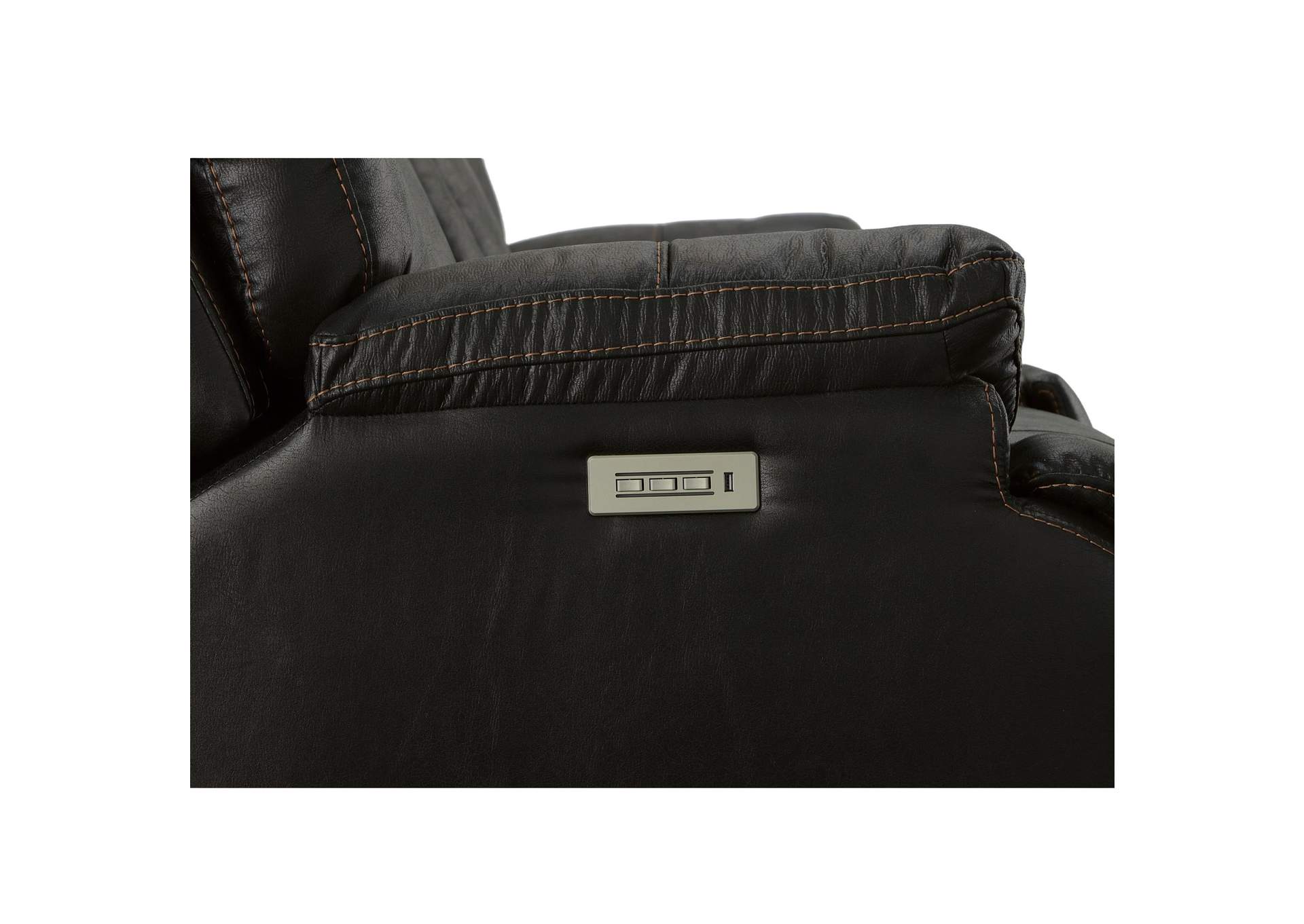 Clive Power Reclining Loveseat with Console, Power Headrests & Lumbar image 7
