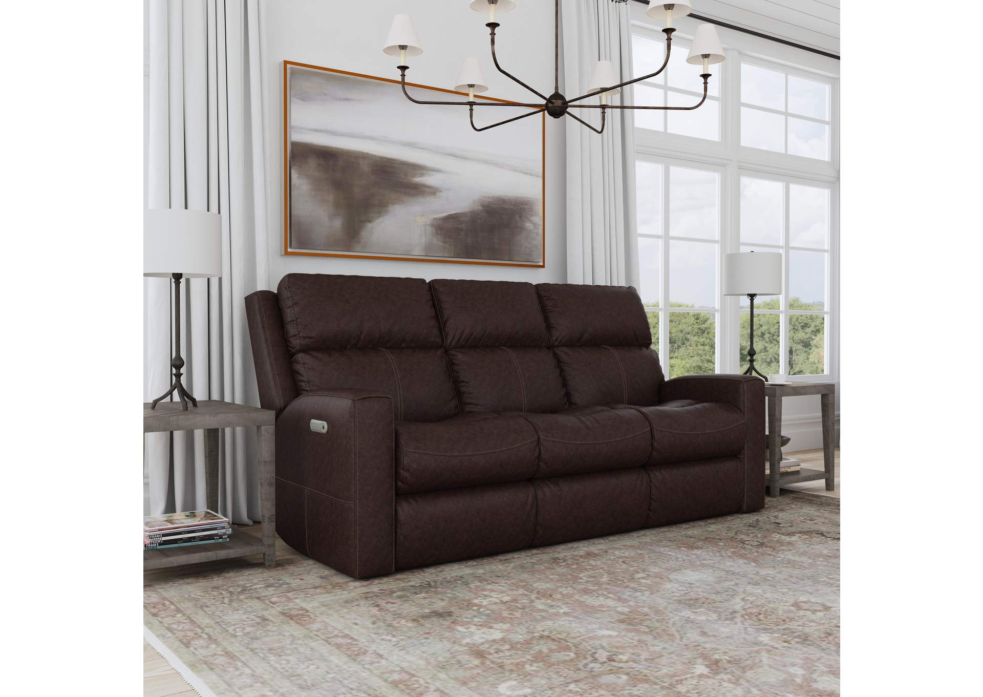 Score Power Reclining Sofa with Power Headrests & Lumbar image 11