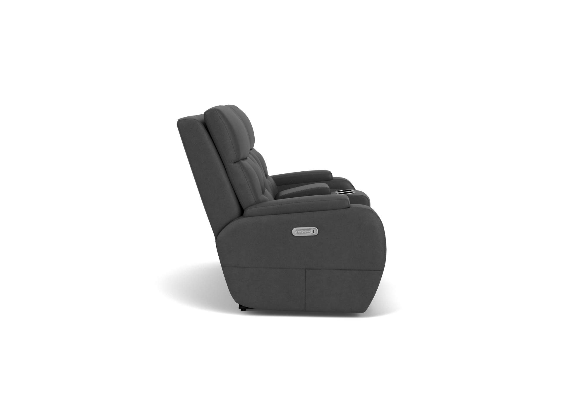 Strait Power Reclining Loveseat with Console & Power Headrests image 10