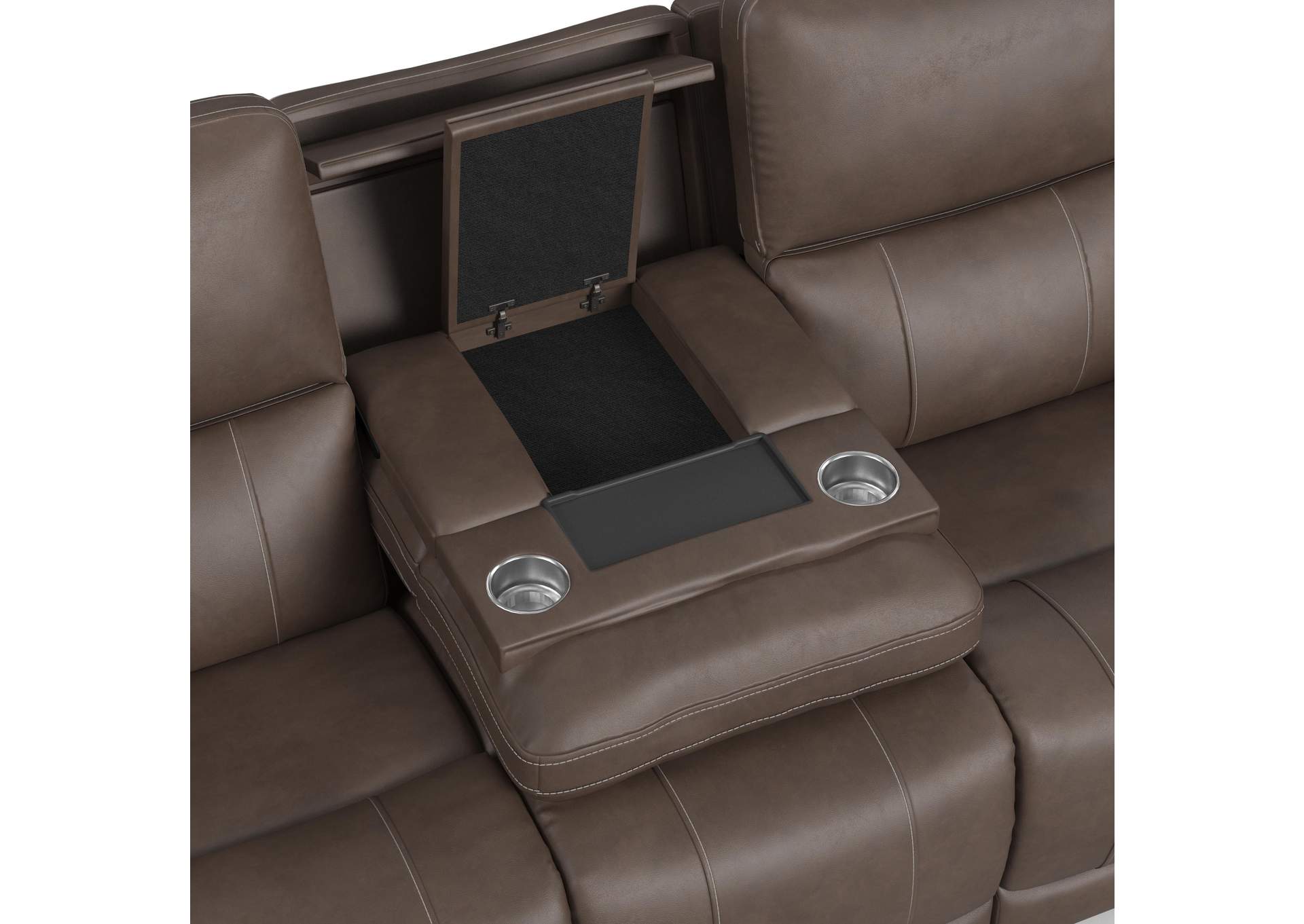 Carter Power Reclining Sofa with Console & Power Headrests & Lumbar image 7