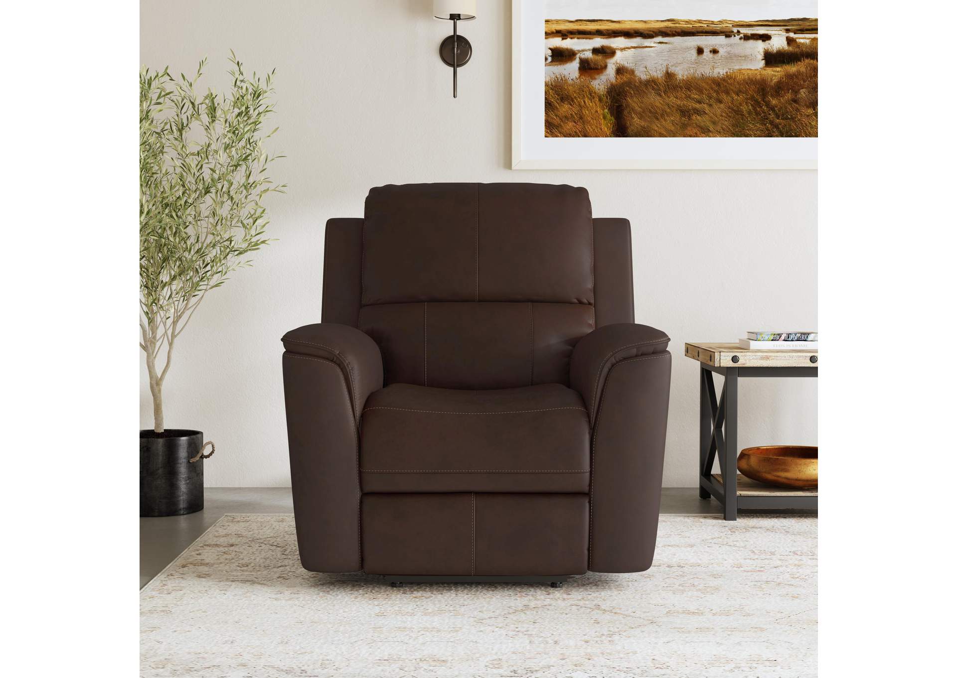 Henry Power Recliner with Power Headrest & Lumbar image 8