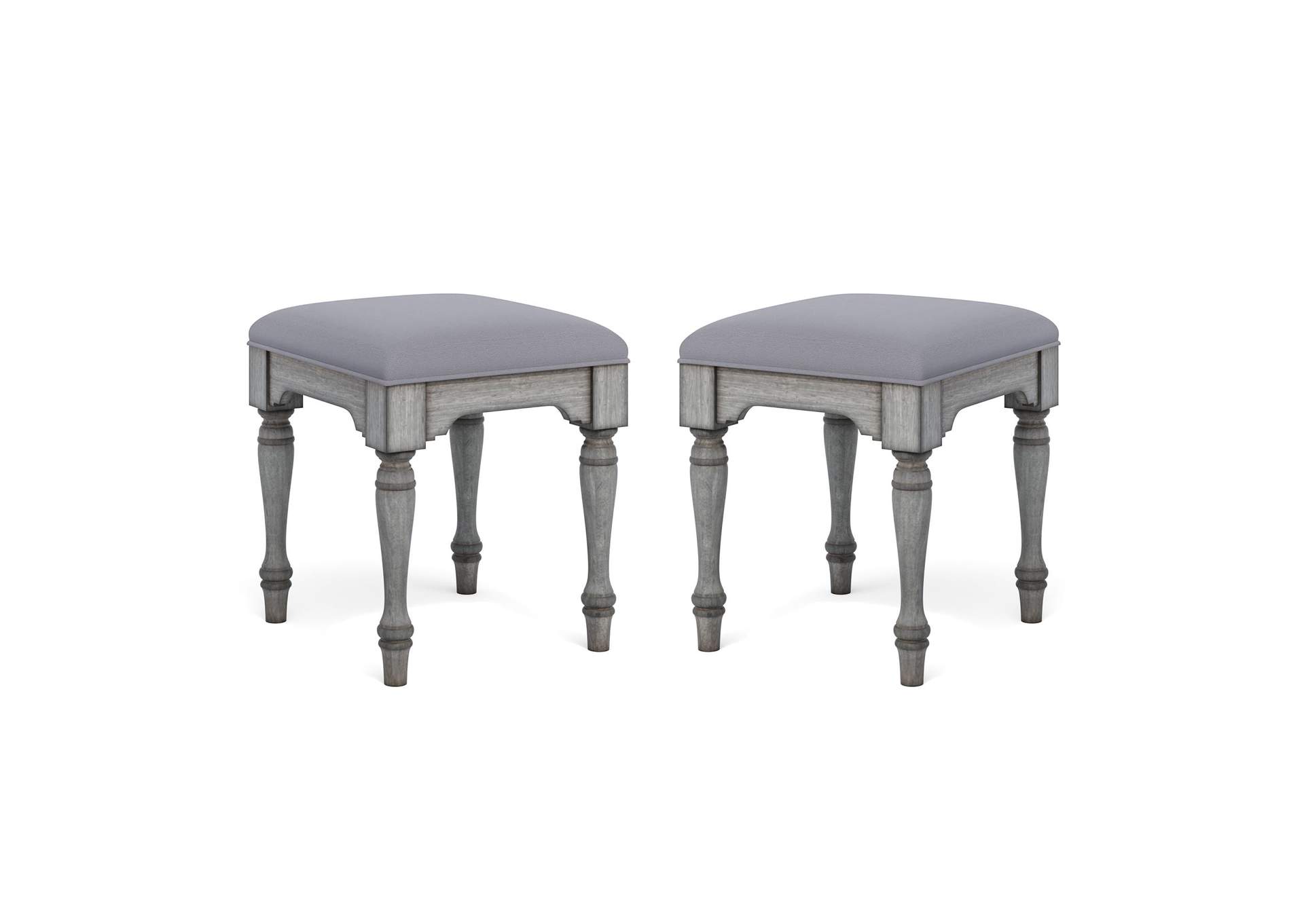 Plymouth Pair of Ottomans image 1