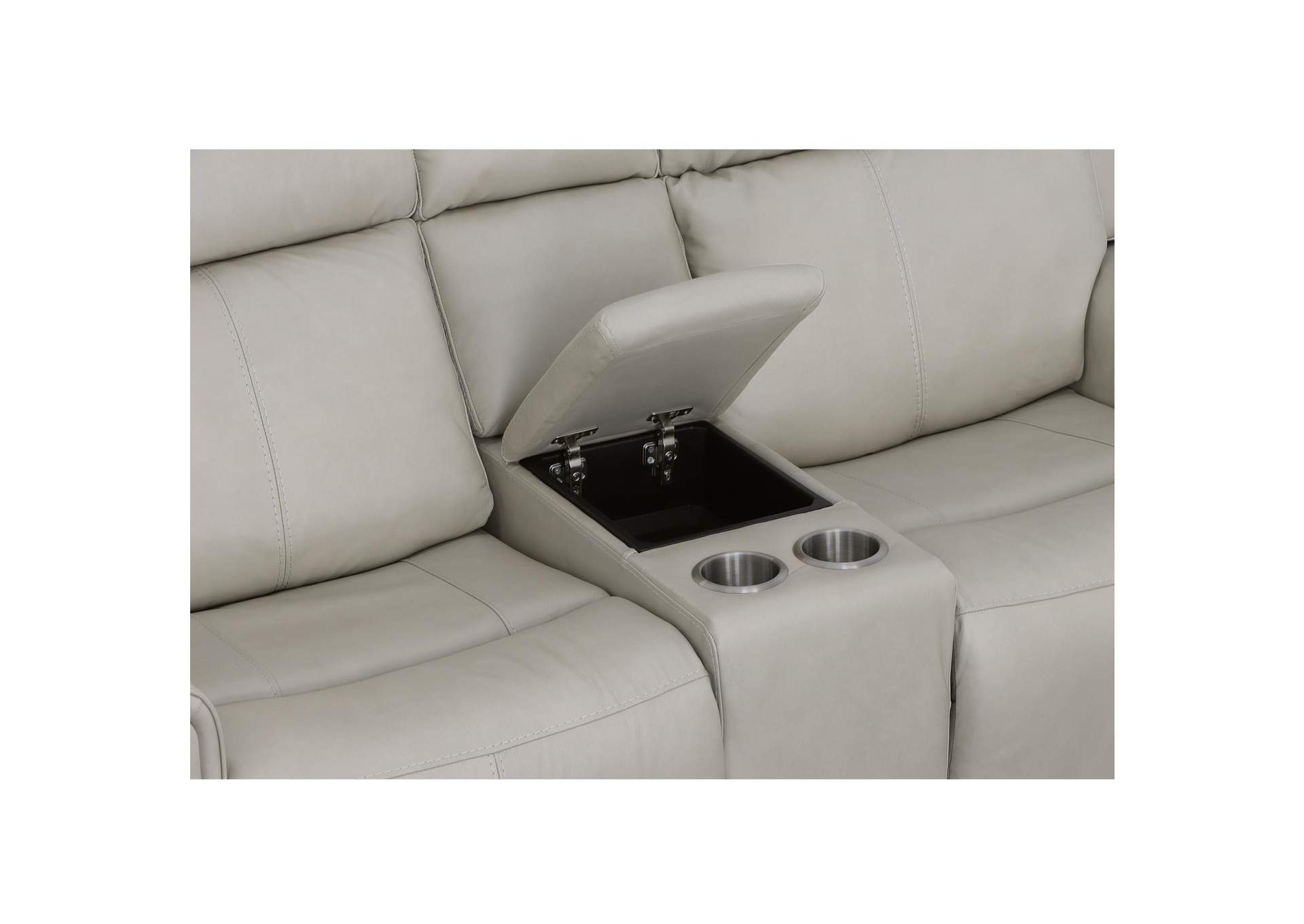 Barnett Power Reclining Loveseat with Console, Power Headrests & Lumbar image 8