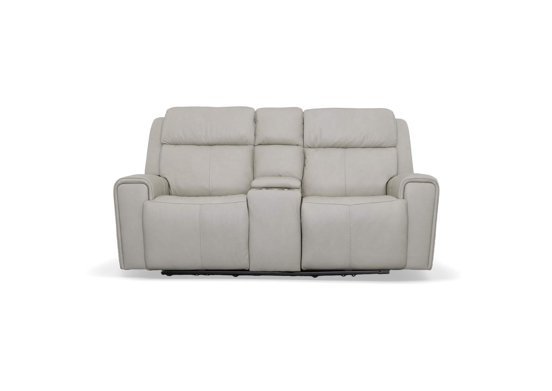 Barnett Power Reclining Loveseat with Console, Power Headrests & Lumbar image 5