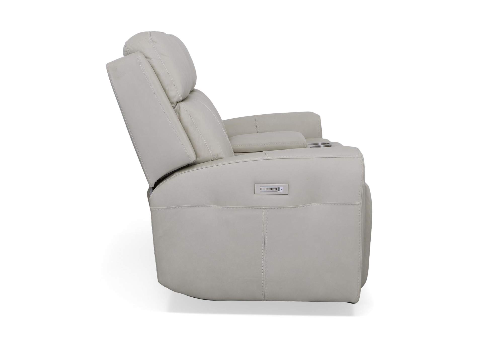 Barnett Power Reclining Loveseat with Console, Power Headrests & Lumbar image 6