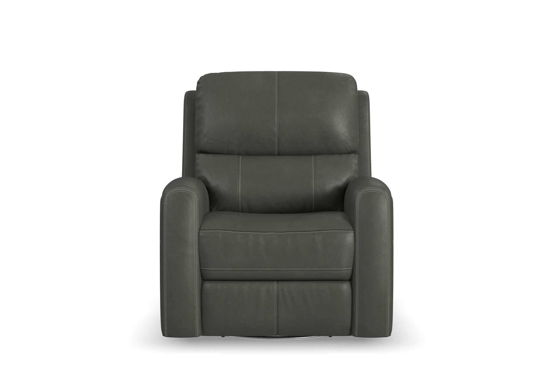Linden Power Swivel Gliding Recliner with Power Headrest, Lumbar, Heat & Massage image 5