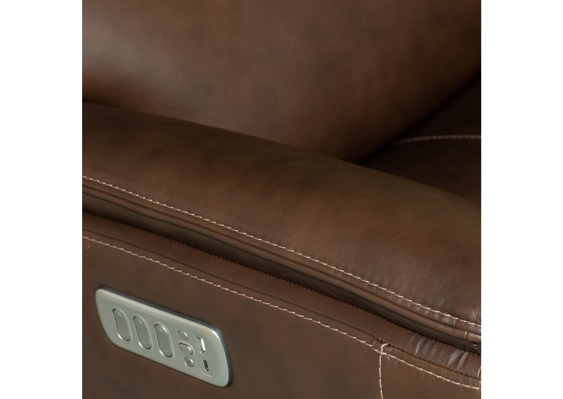 Henry Power Swivel Gliding Recliner with Power Headrest, Lumbar, Heat & Massage image 8