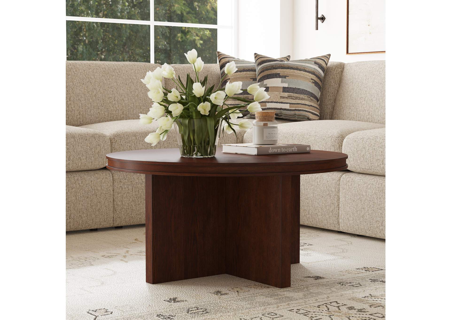 Waterfall Round Coffee Table image 9