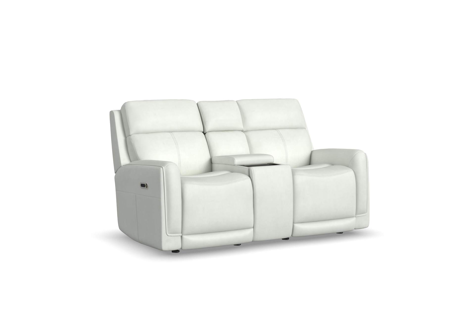 Alister Power Gliding Loveseat with Console, Power Headrests & Lumbar image 1
