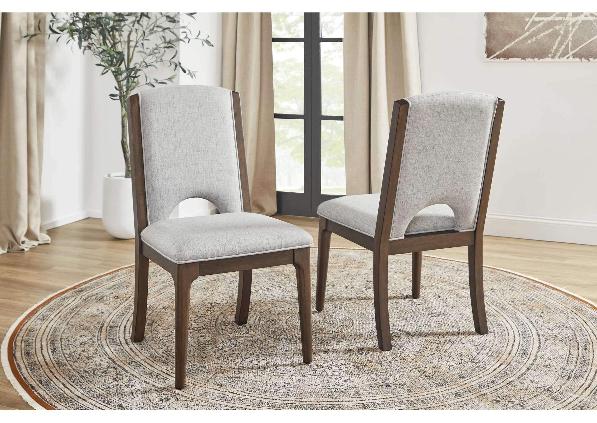 Athens Pair of Upholstered Dining Chairs image 7