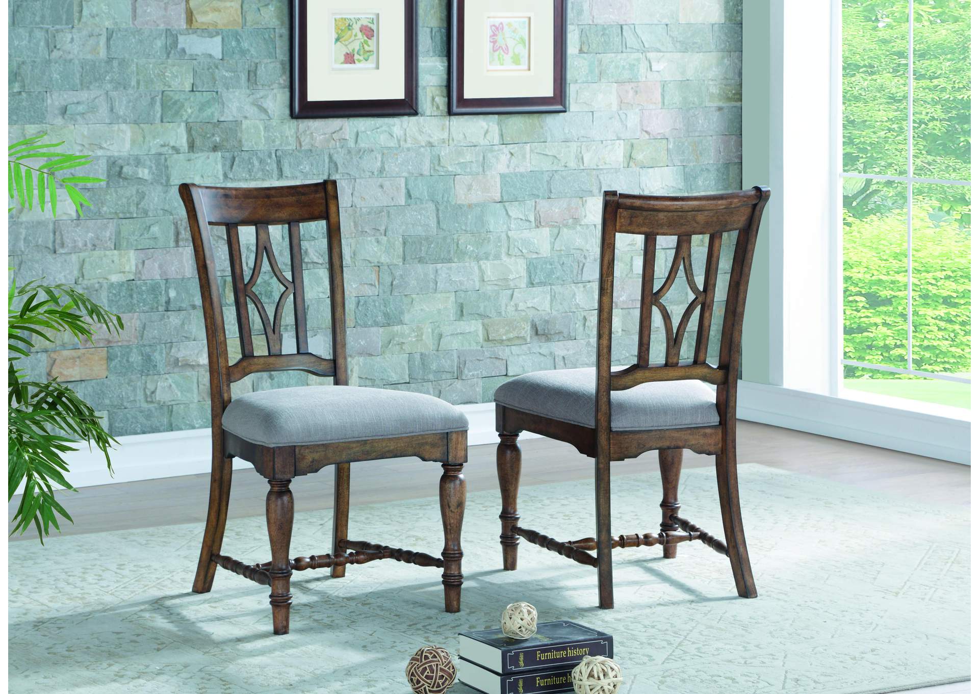 Plymouth Pair of Upholstered Dining Chairs image 6
