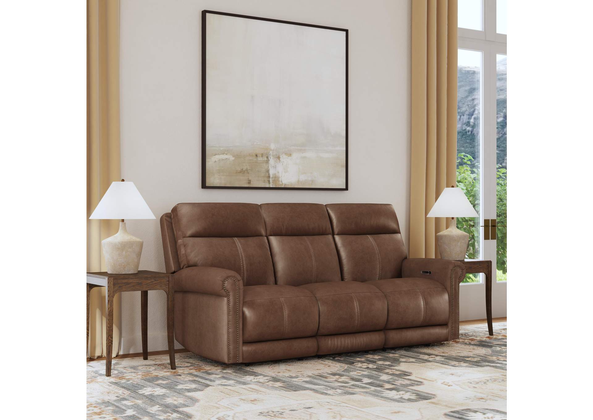 Alexander Power Reclining Sofa with Console, Power Headrest & Lumbar image 7